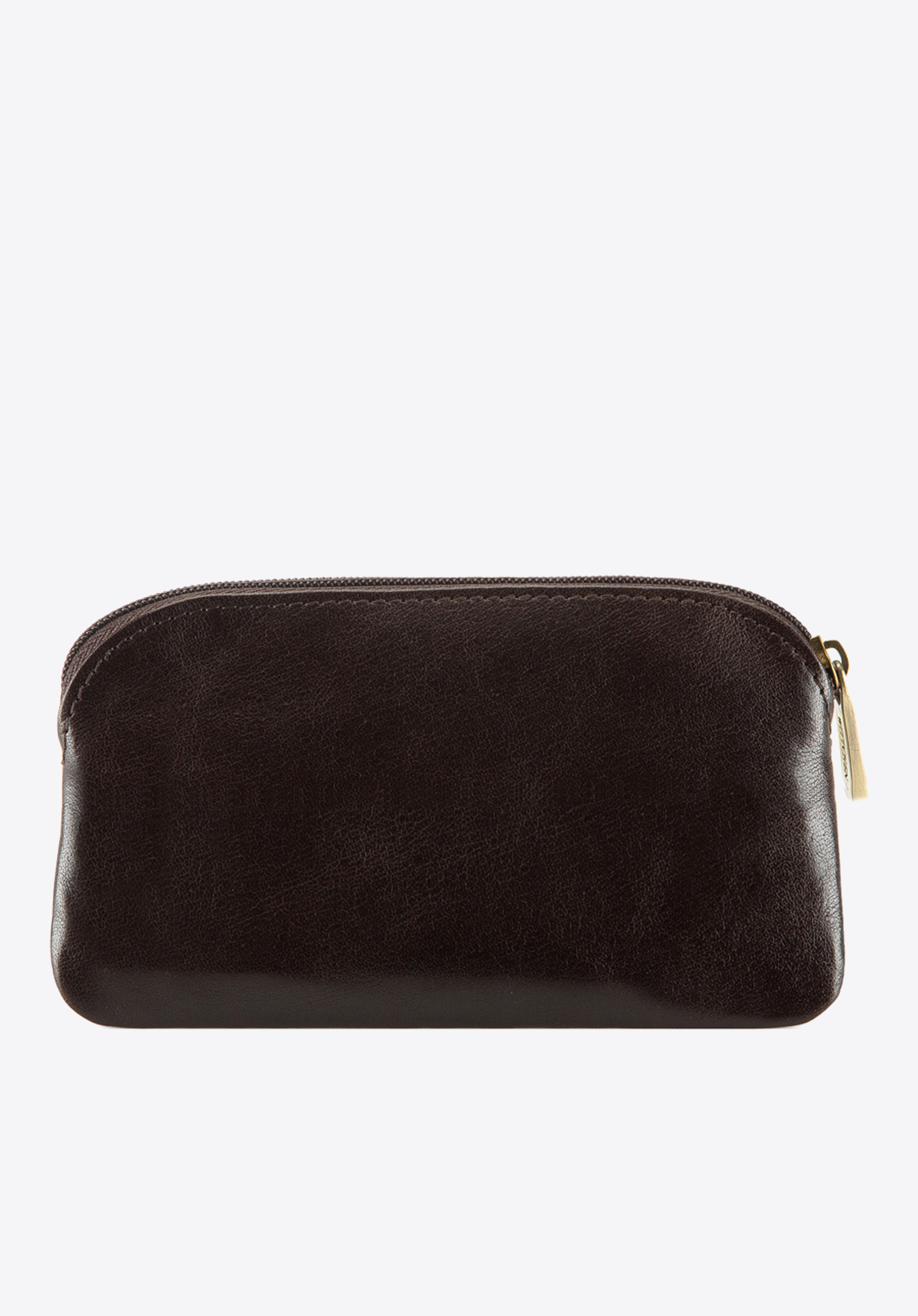 Etui na klucze skórzane z kieszenią