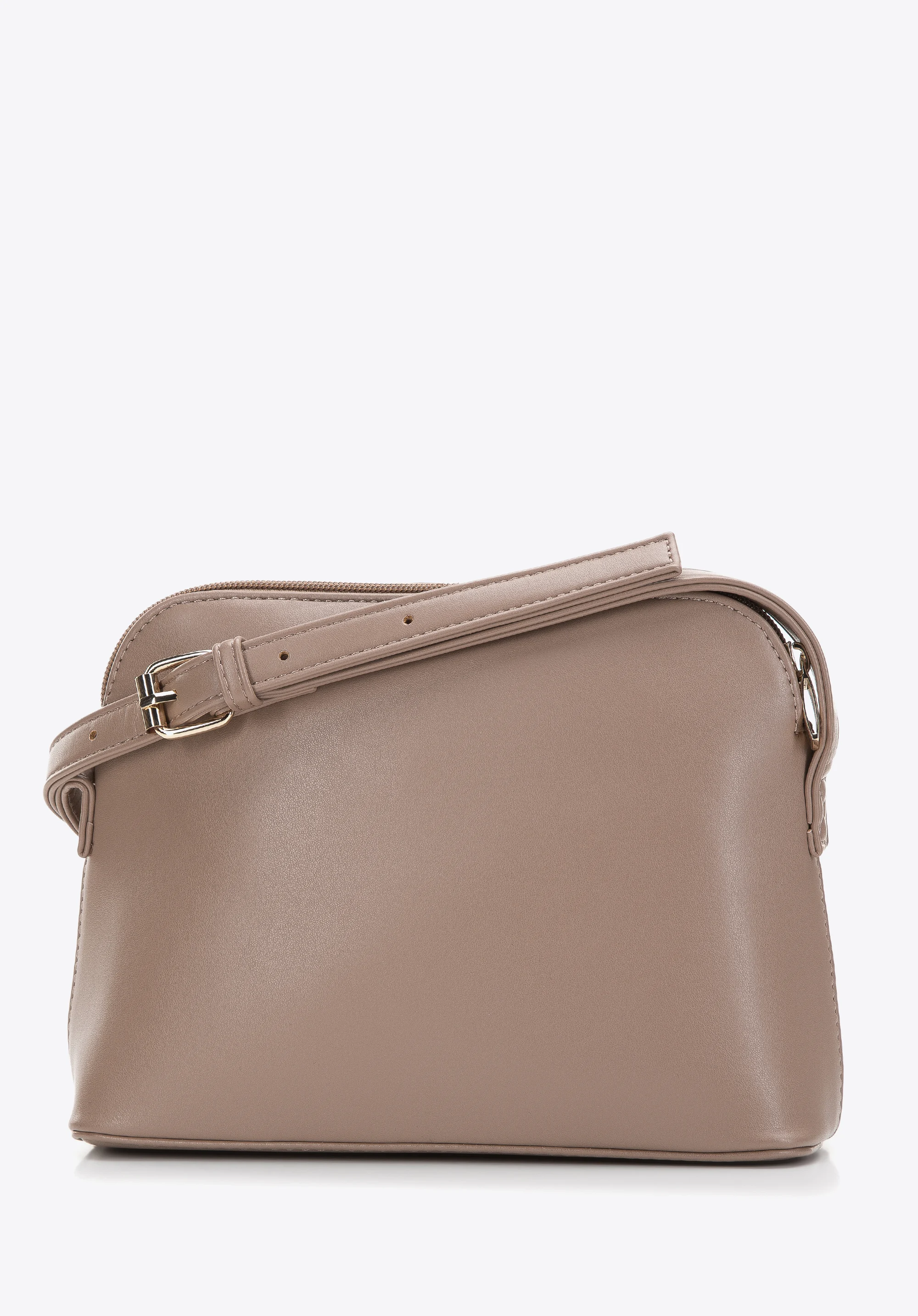 Damska listonoszka z geometrycznie pikowanej ekoskóry