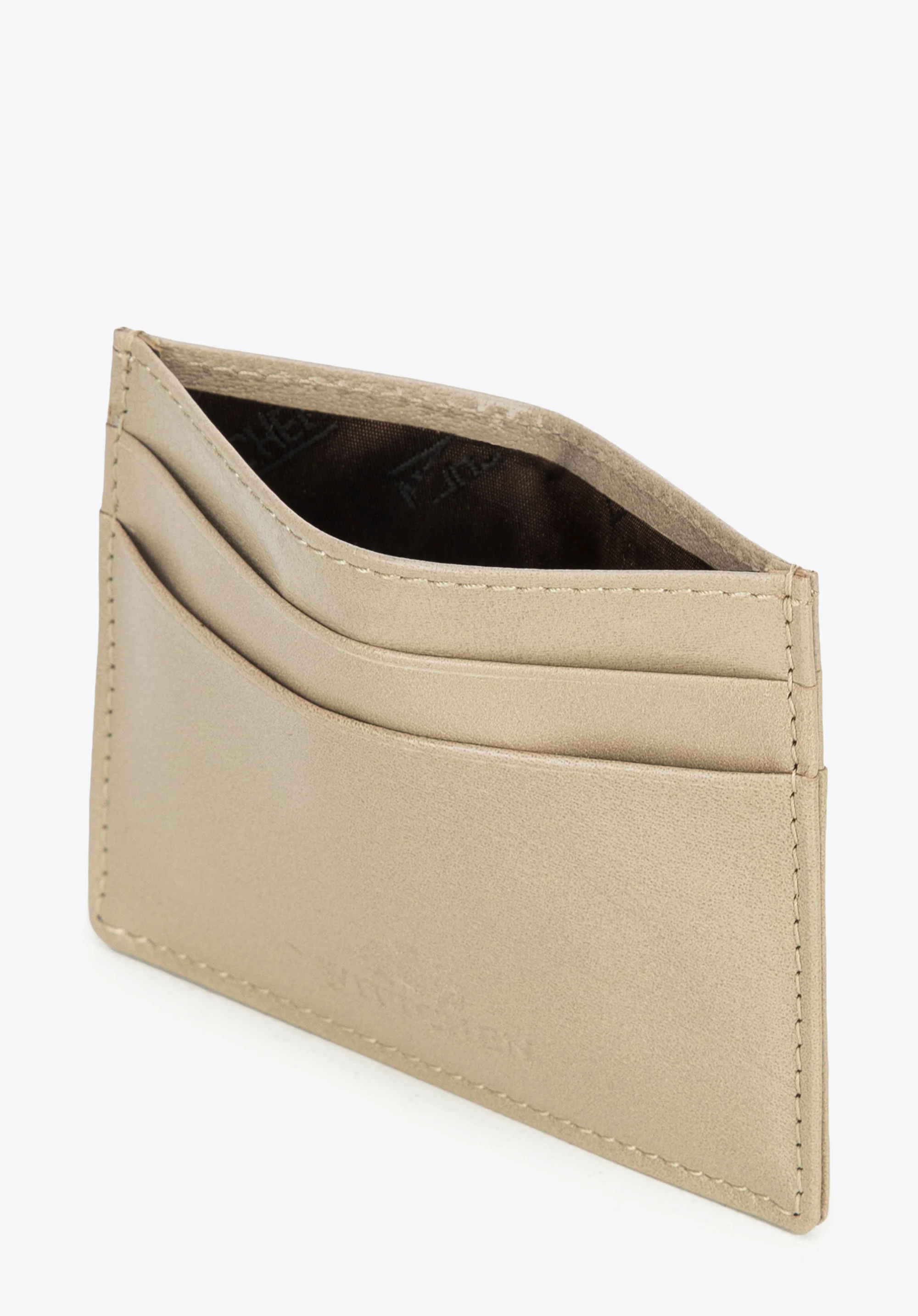 Etui na karty kredytowe z gładkiej skóry