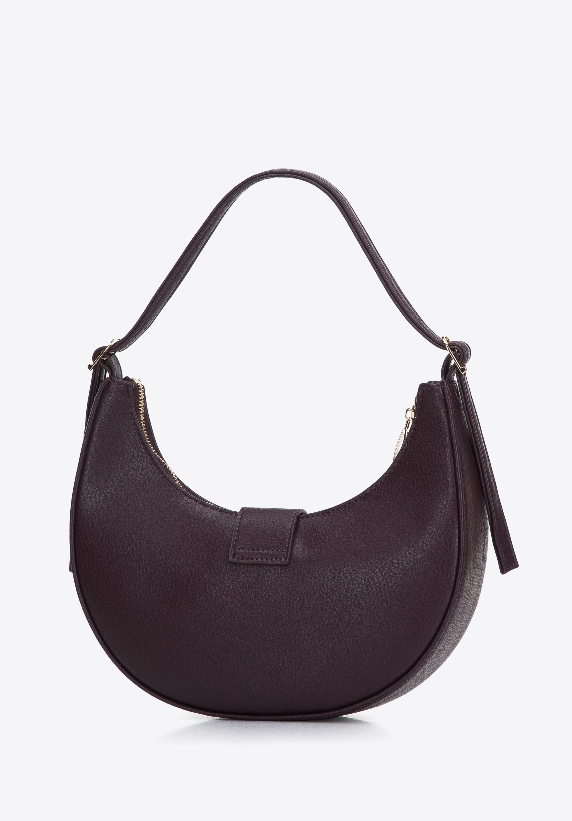 Torebka bagietka z ekoskóry z klamrą