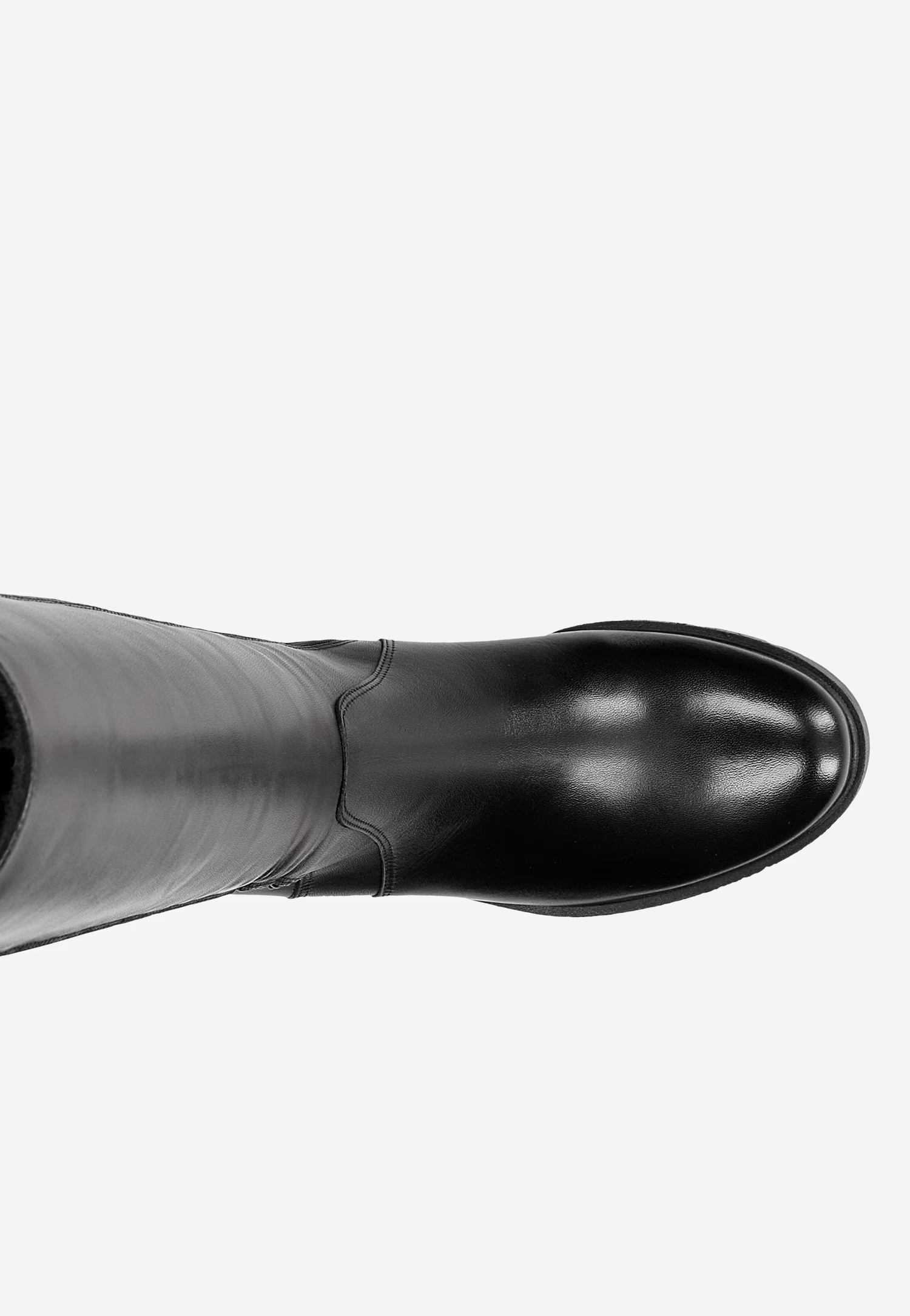 Czarne kozaki damskie na szerokim obcasie