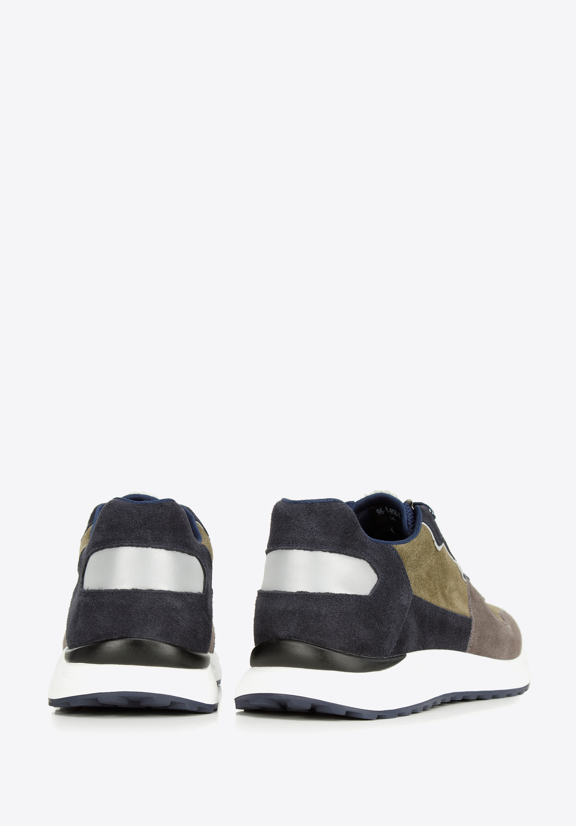 Męskie sneakersy z odblaskową wstawką