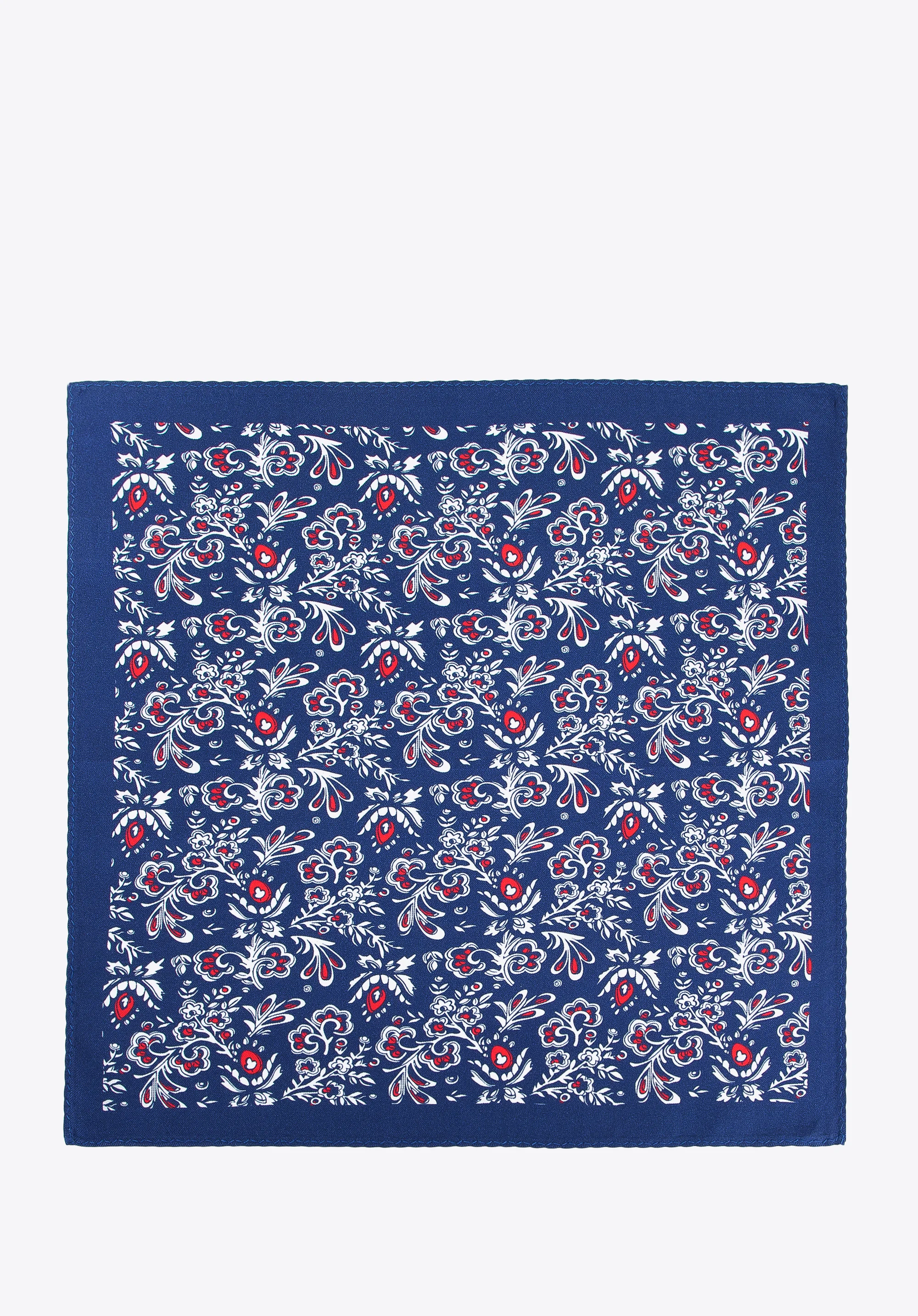 Poszetka jedwabna we wzory