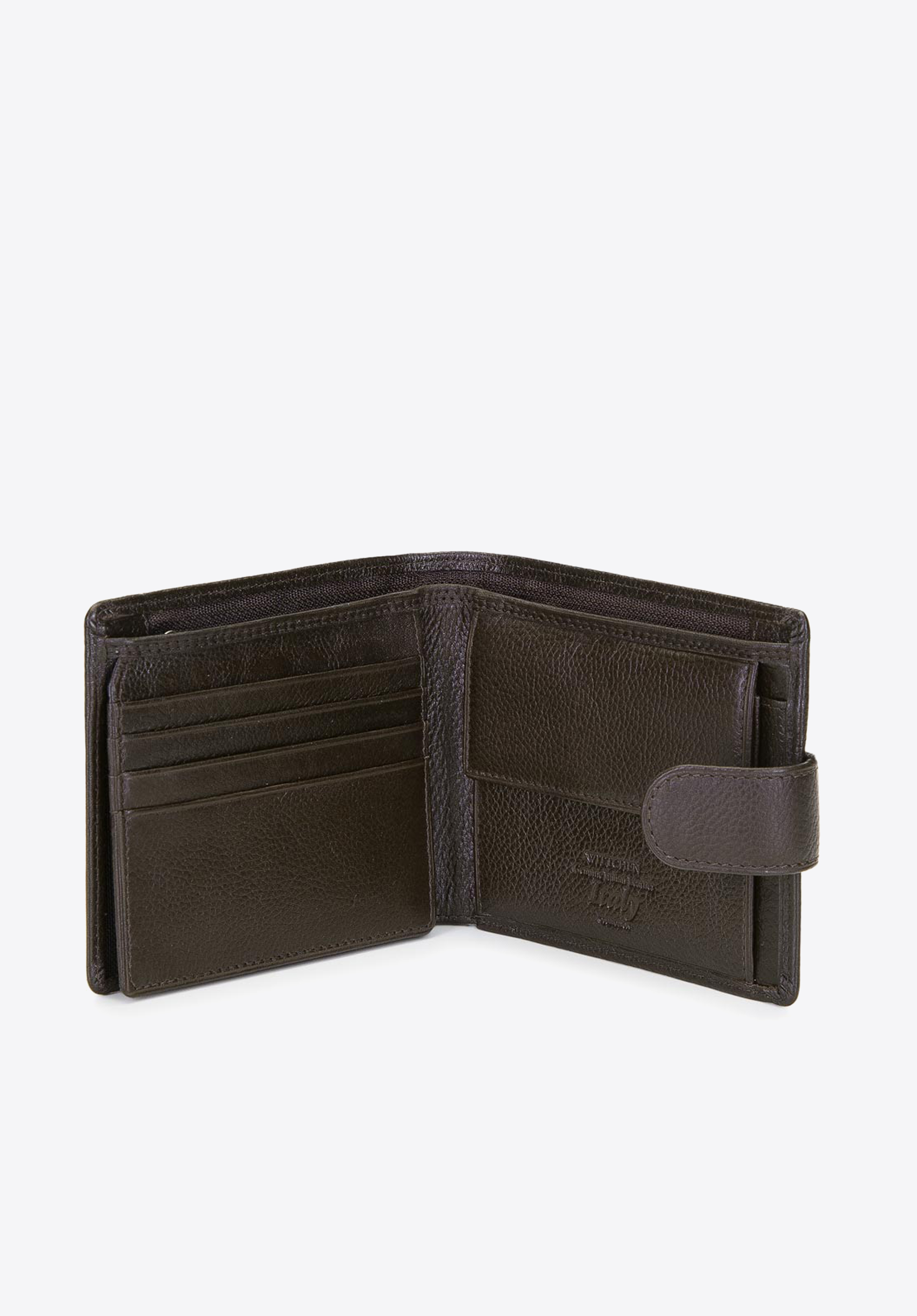 Męski portfel skórzany rozkładany