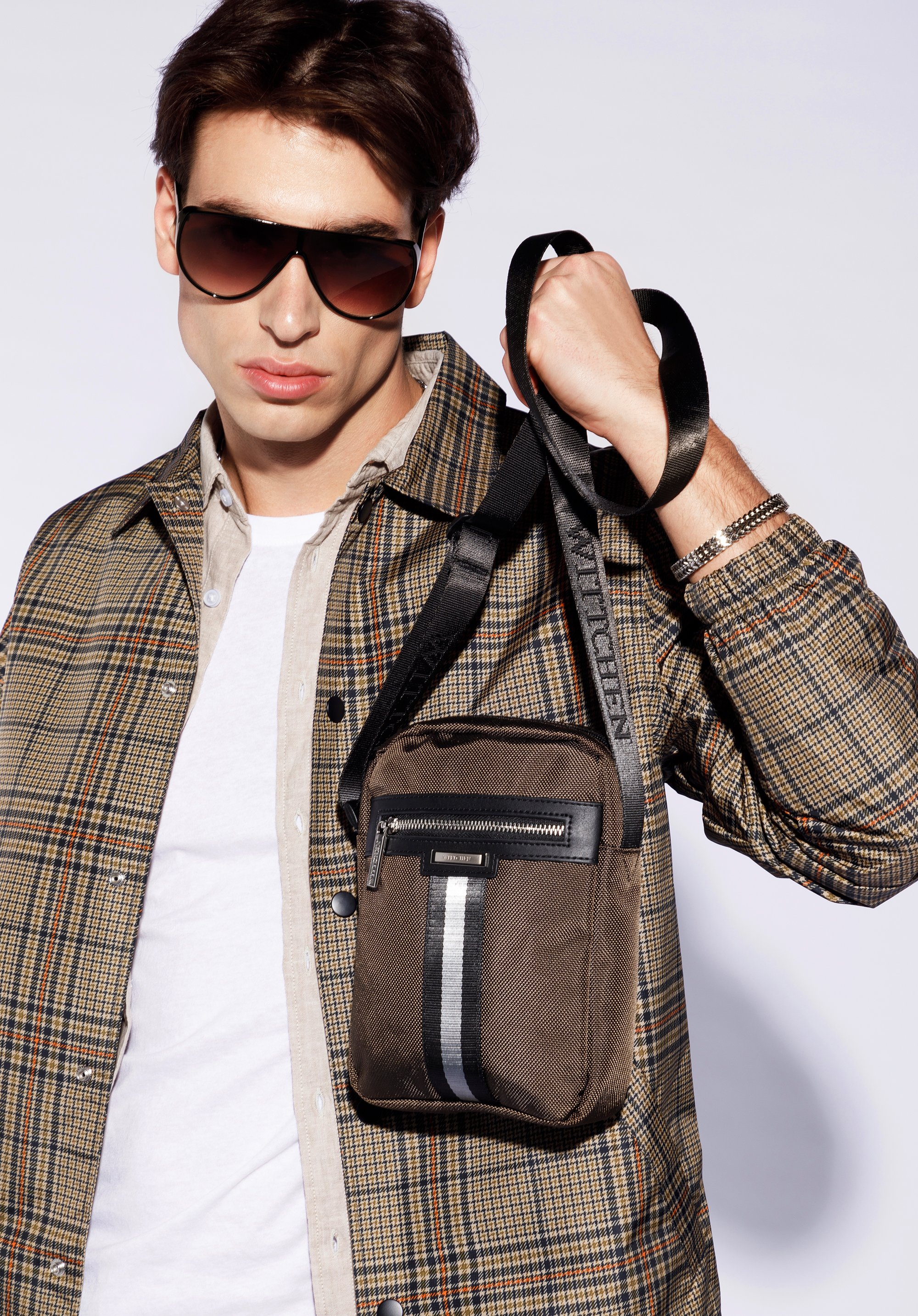 Męska listonoszka z tasiemką mała