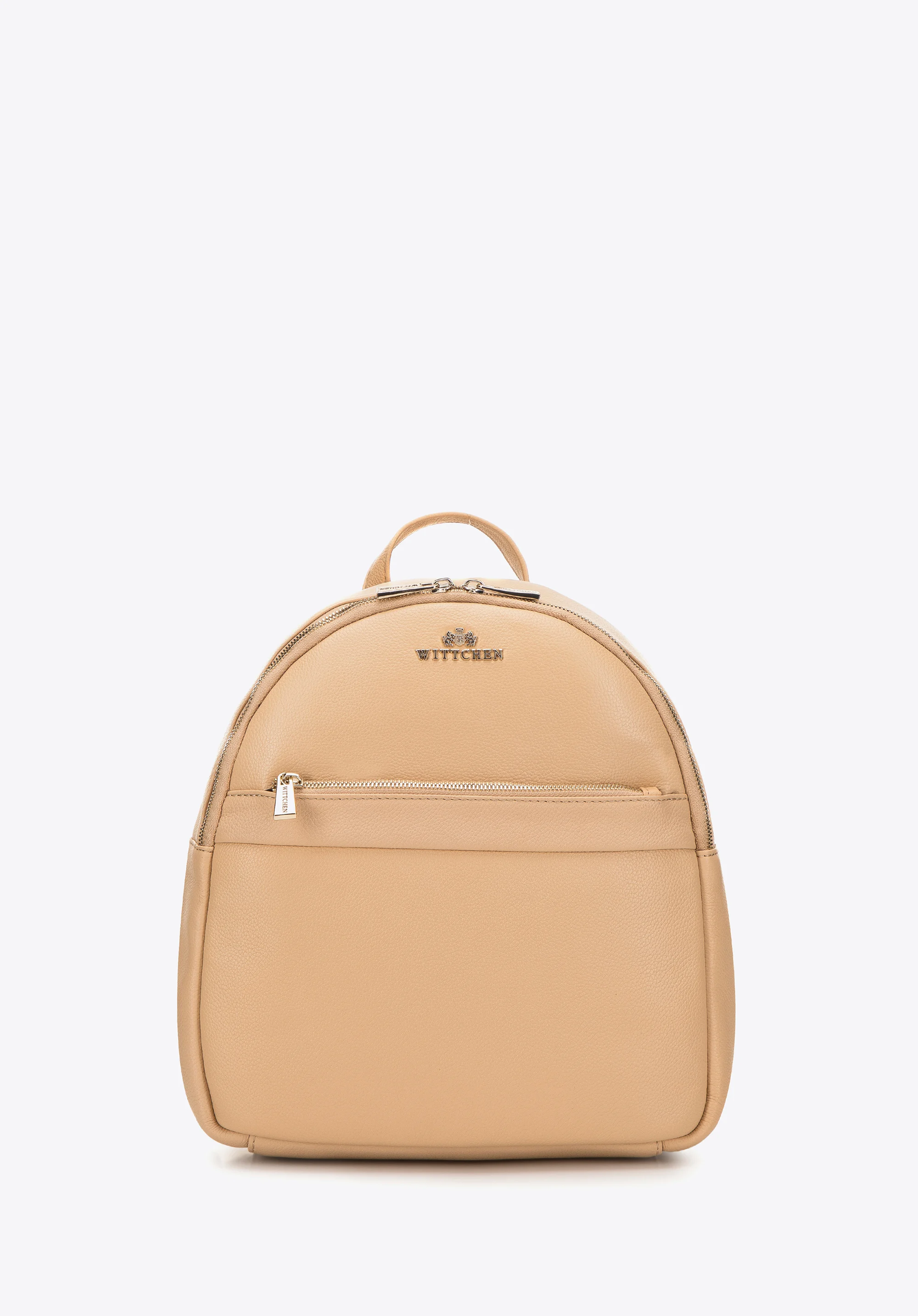 Damski plecak skórzany z przeszyciami