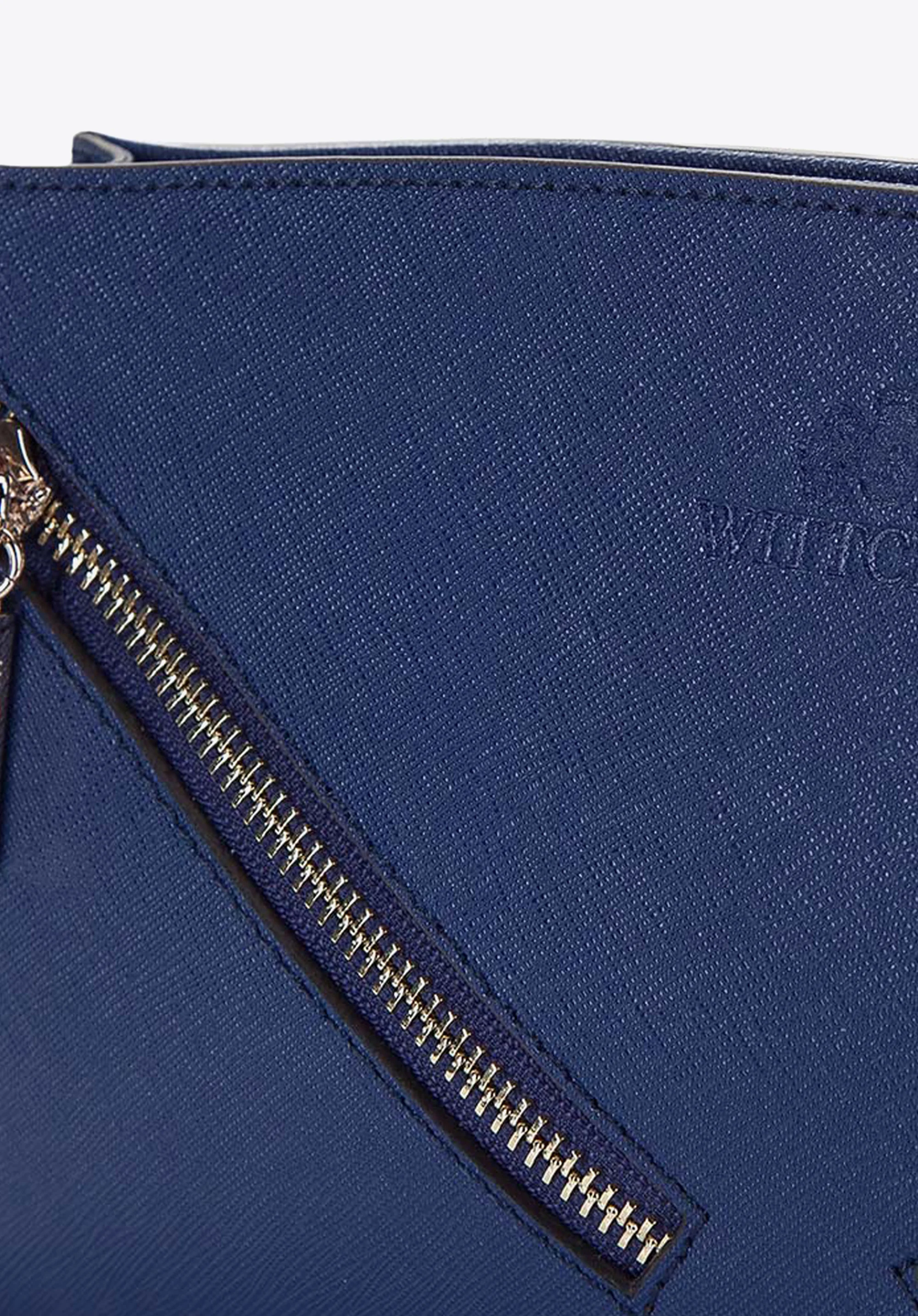 Kopertówka skórzana z ukośnymi suwakami