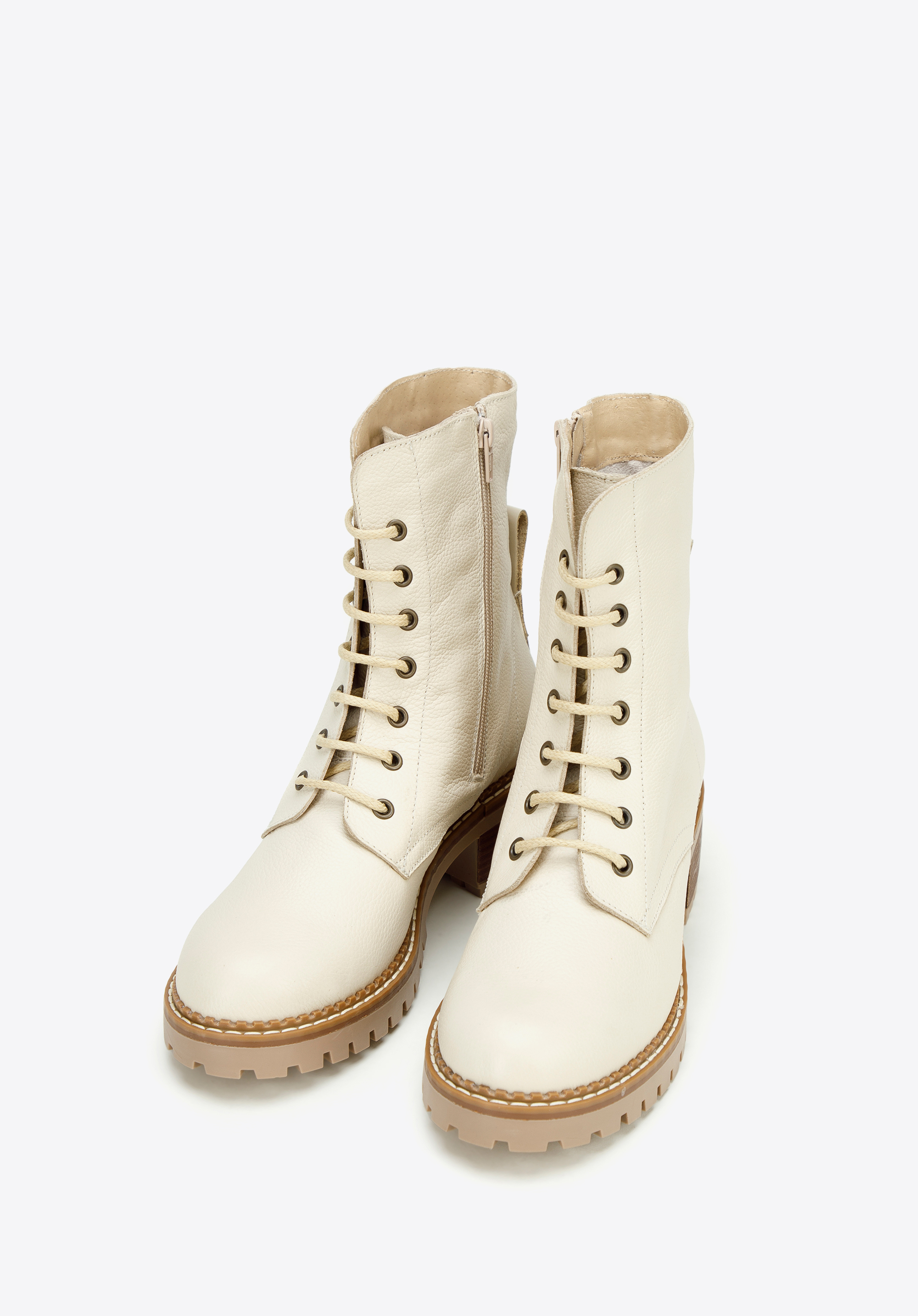 Damskie trapery skórzane klasyczne