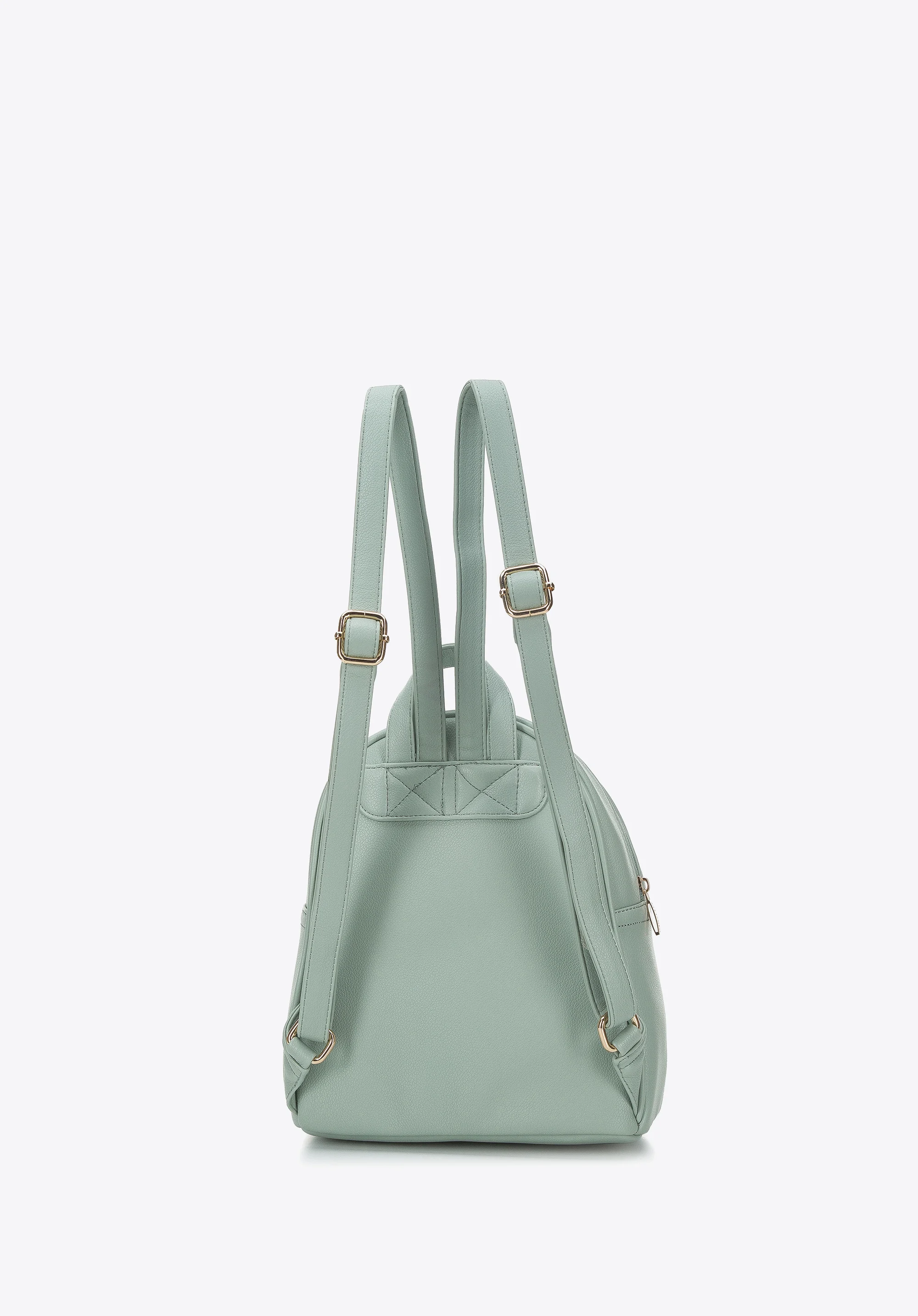 Damski plecak z ekoskóry z plecionką