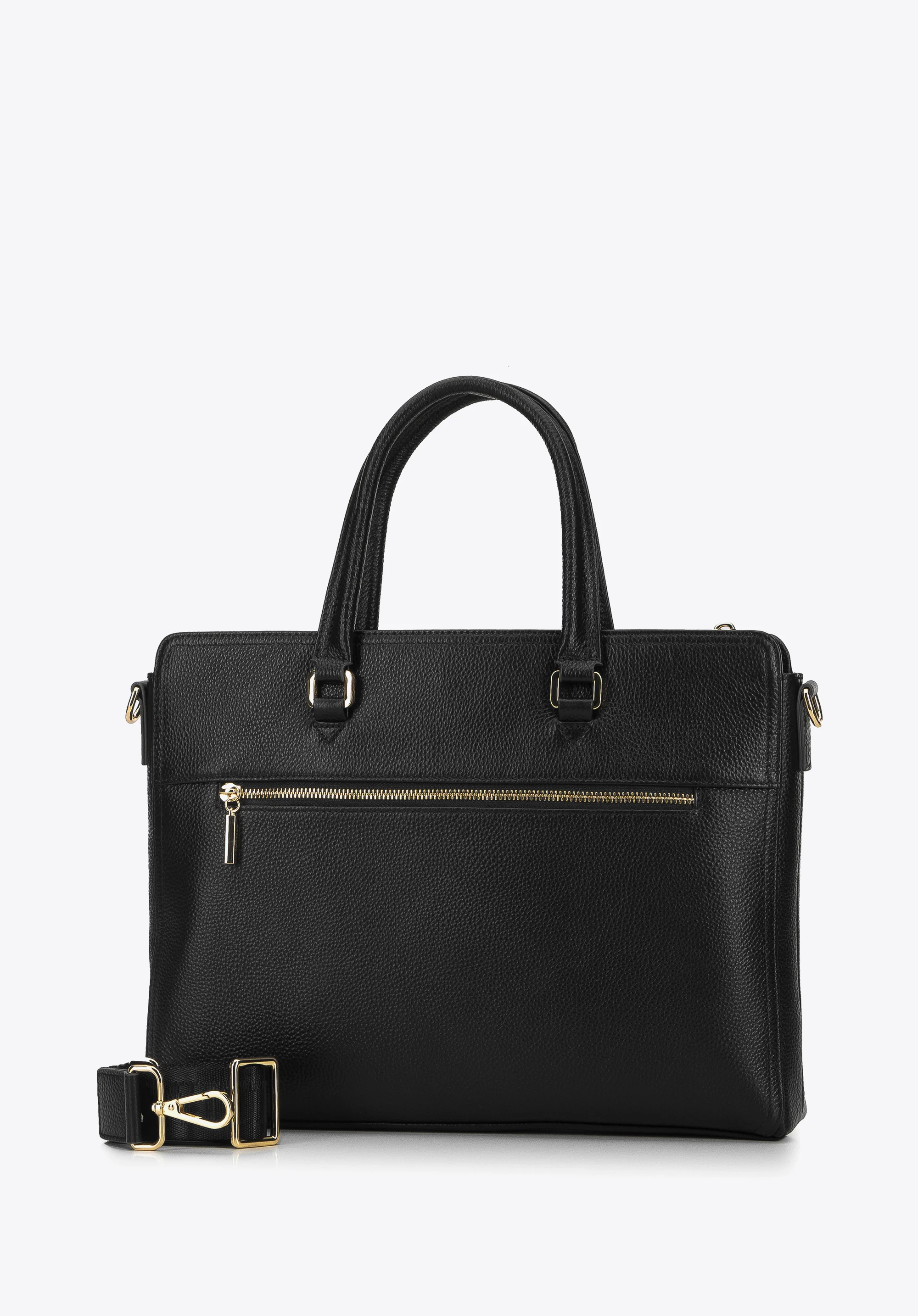 Damska torba na laptopa 12” skórzana z etui