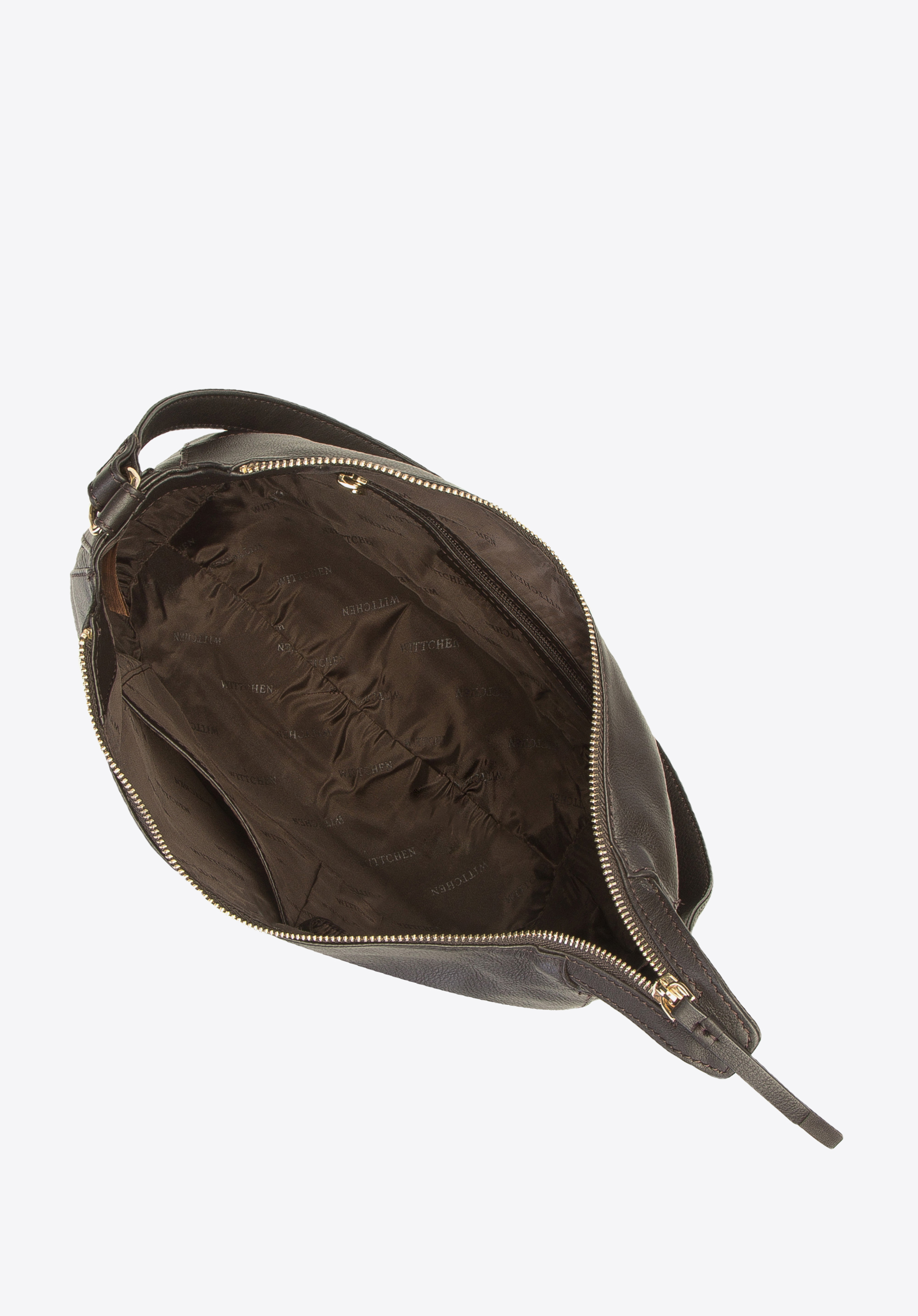 Torba worek ze skóry zaokrąglona