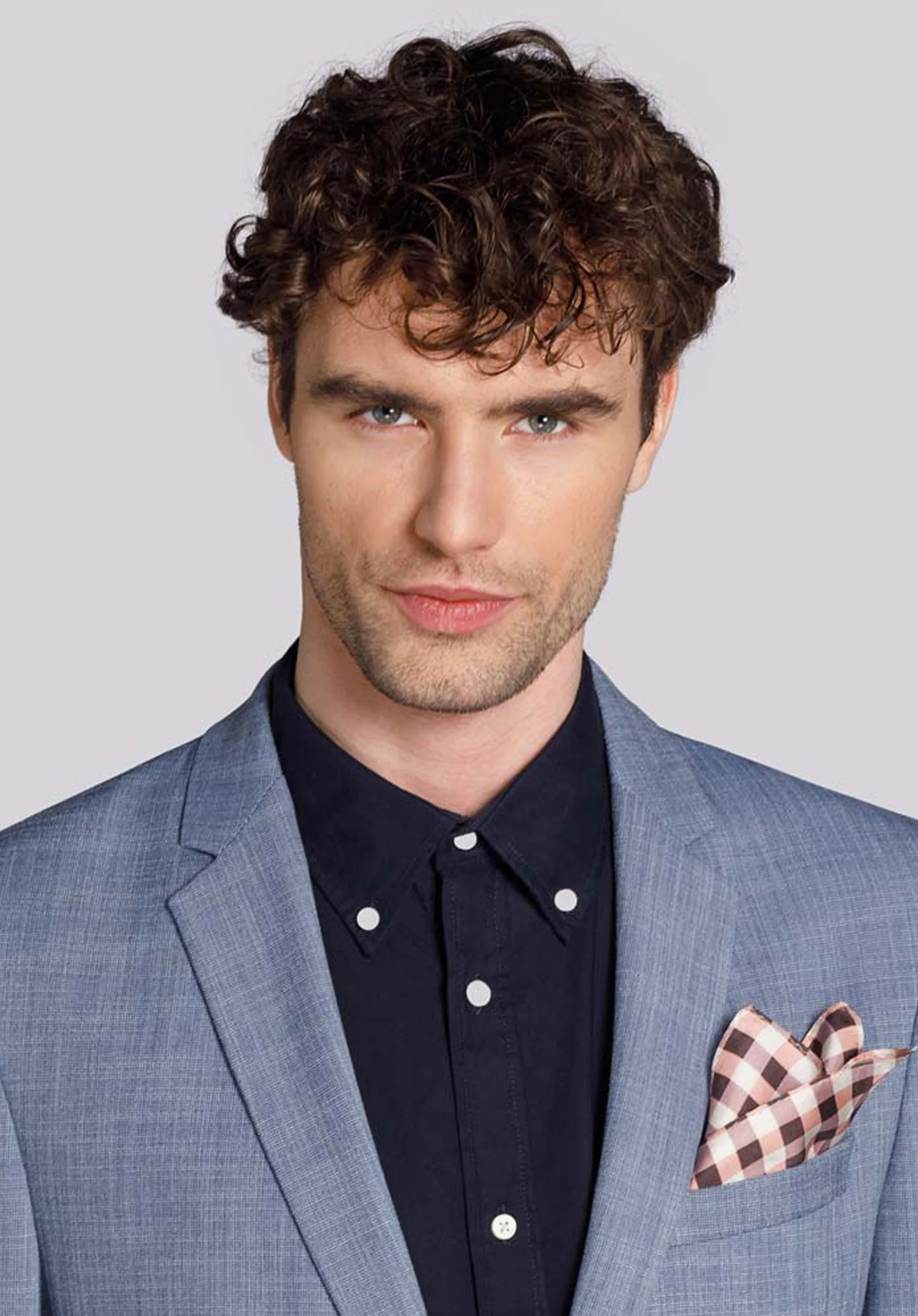 Poszetka z jedwabiu wzorzysta duża