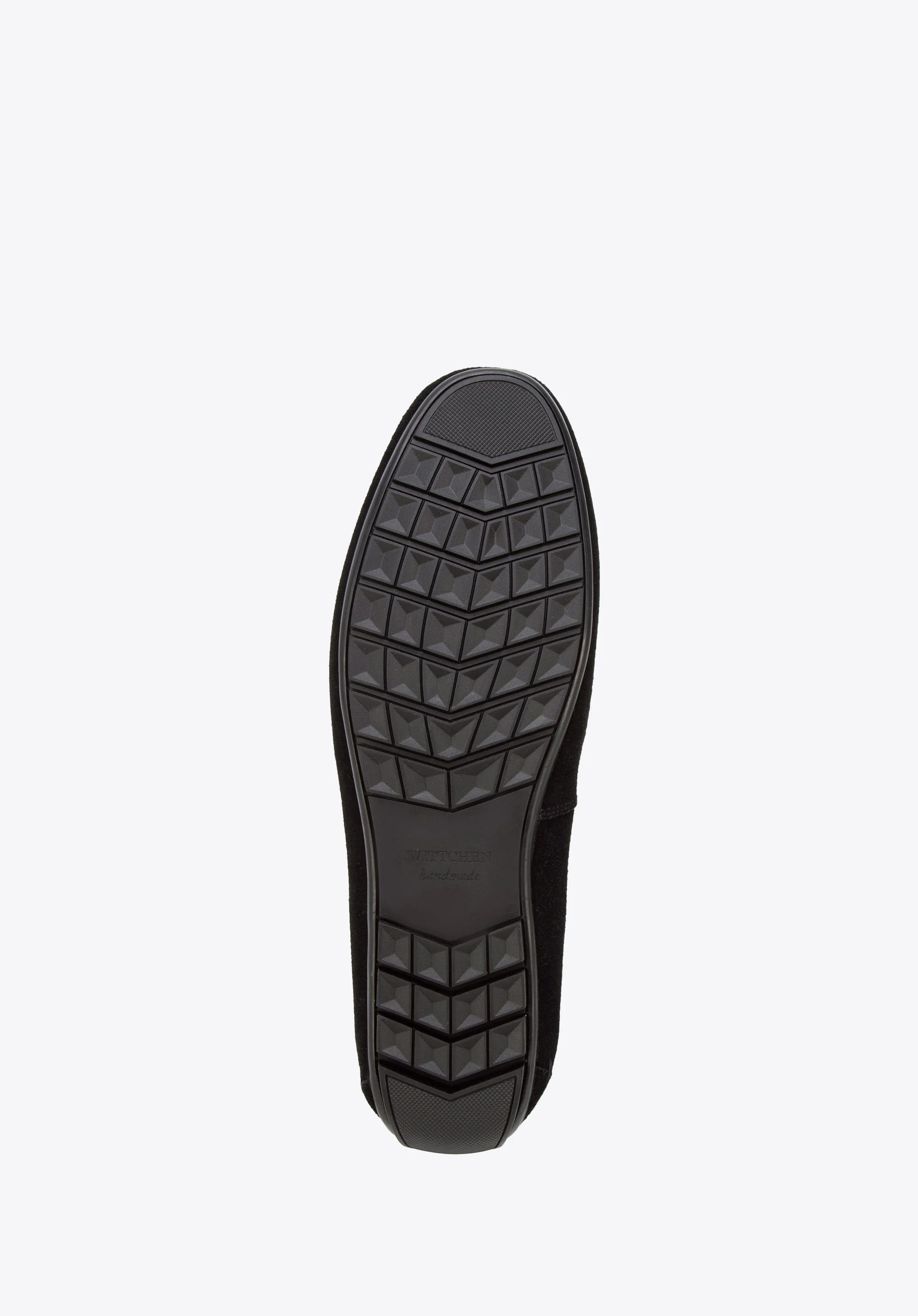 Męskie mokasyny zamszowe z ozdobną klamerką