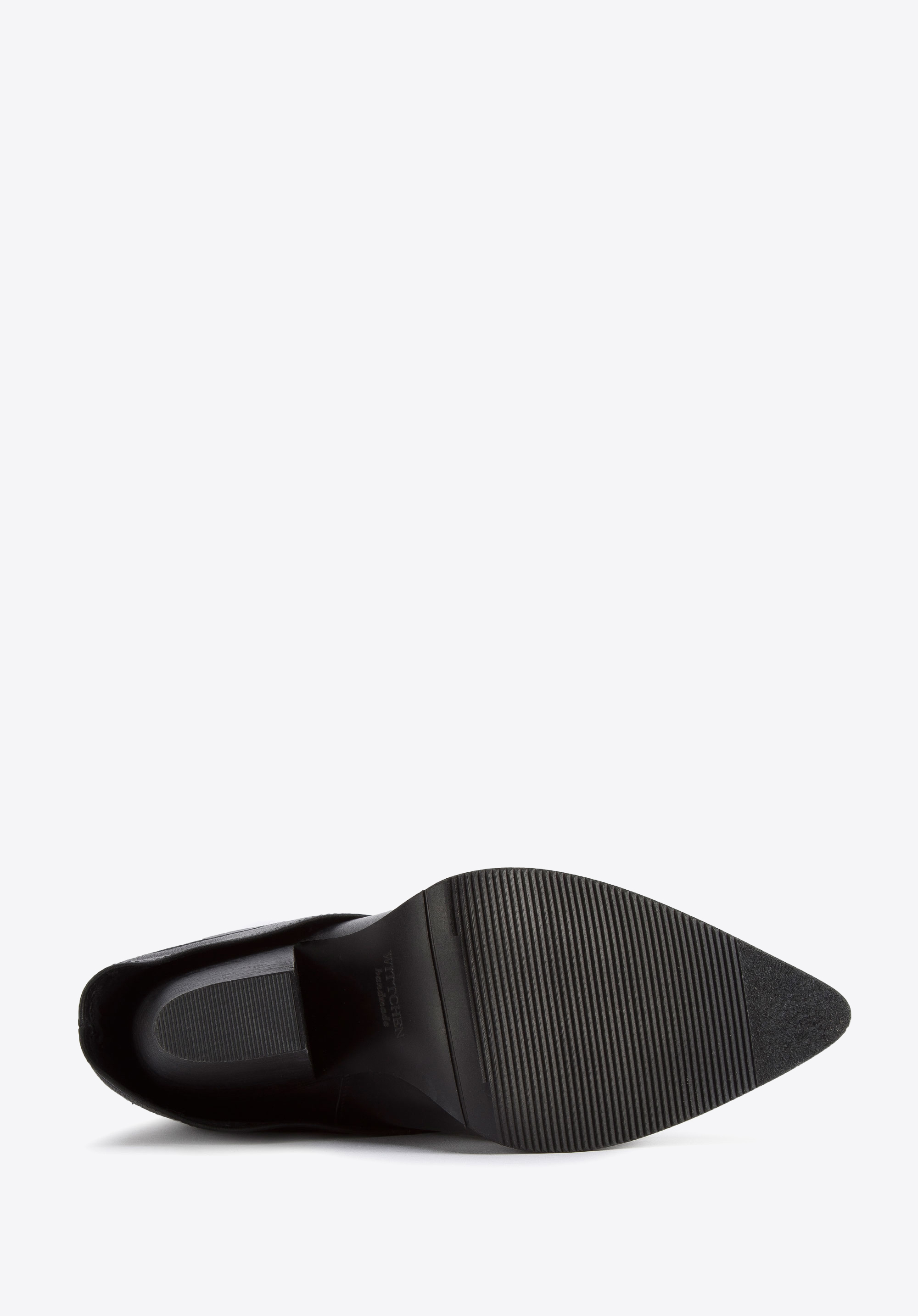 Damskie kowbojki skórzane z nakładką