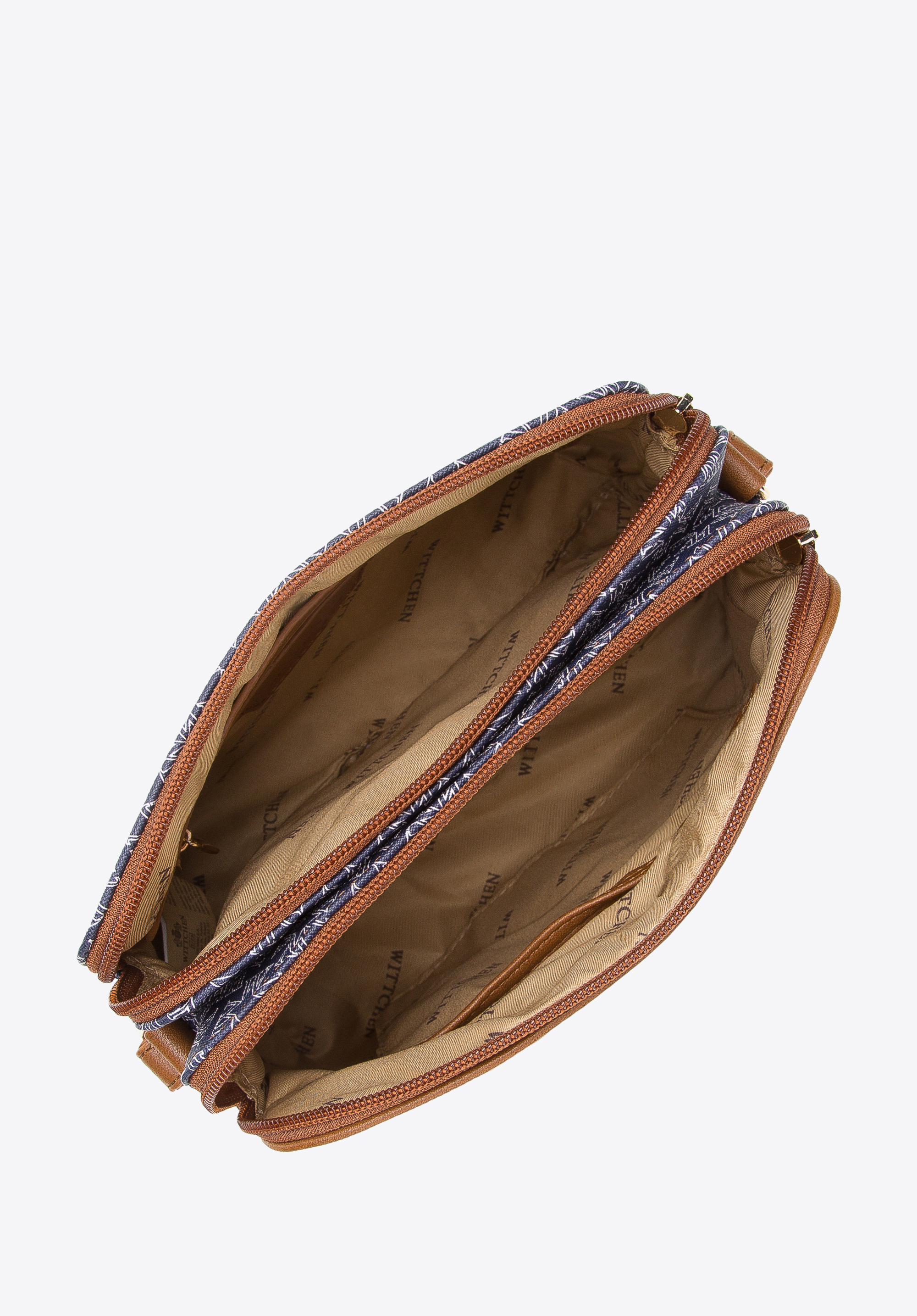 Damska listonoszka dwukomorowa w monogram