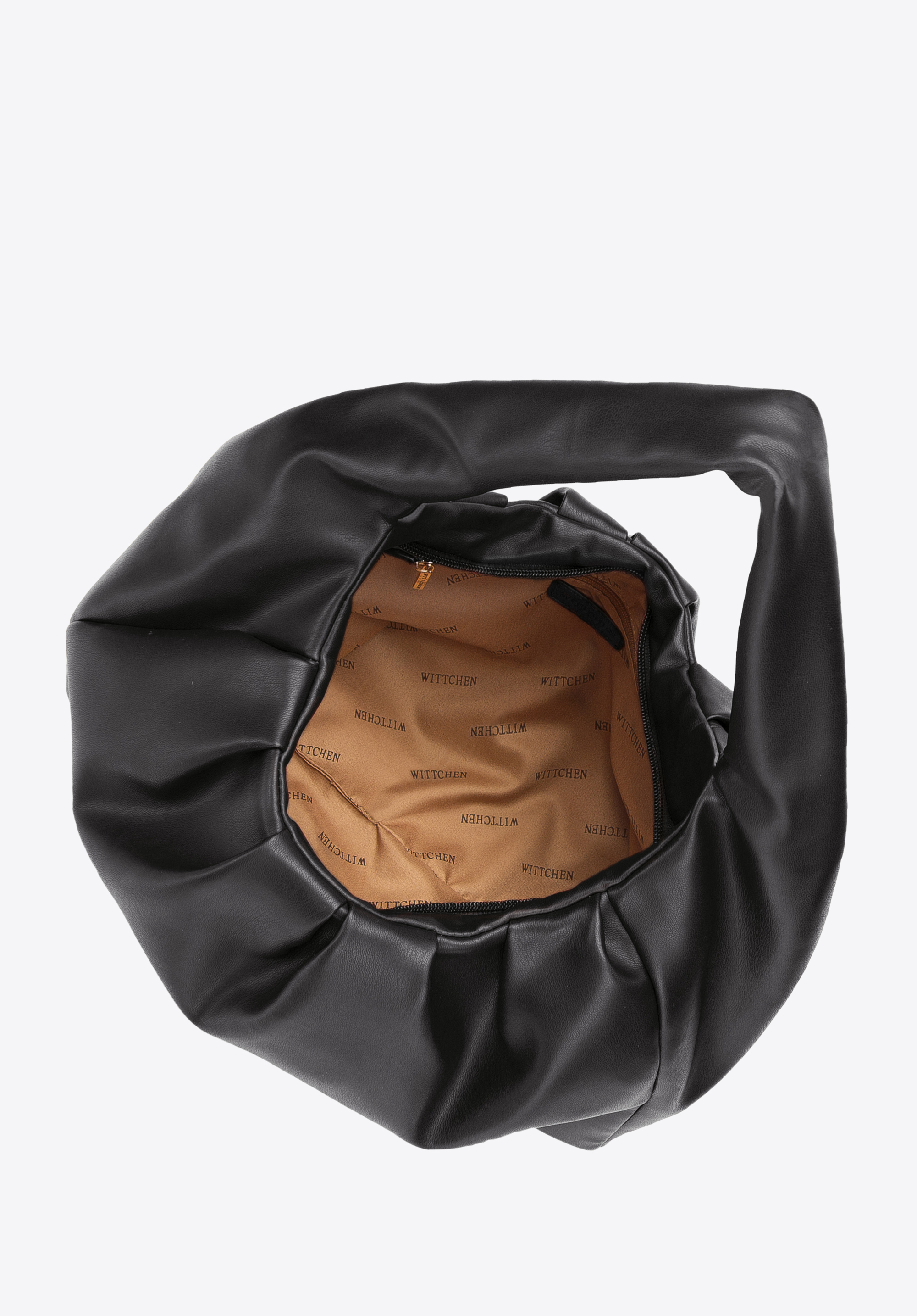 Torebka worek z marszczonej ekoskóry