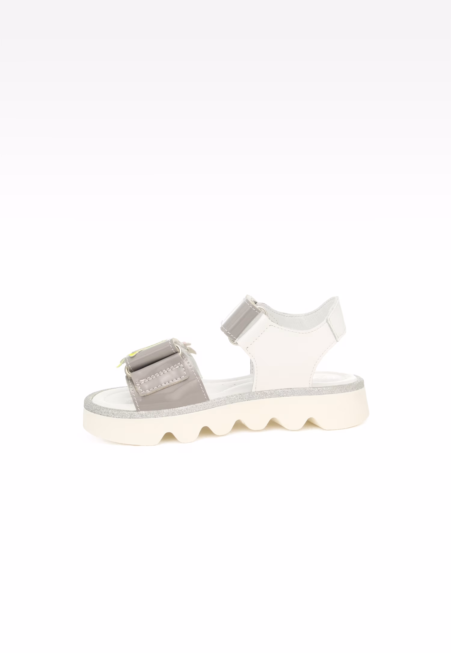 Sandały BARTEK 16120002, dla dziewcząt, szaro-biały
