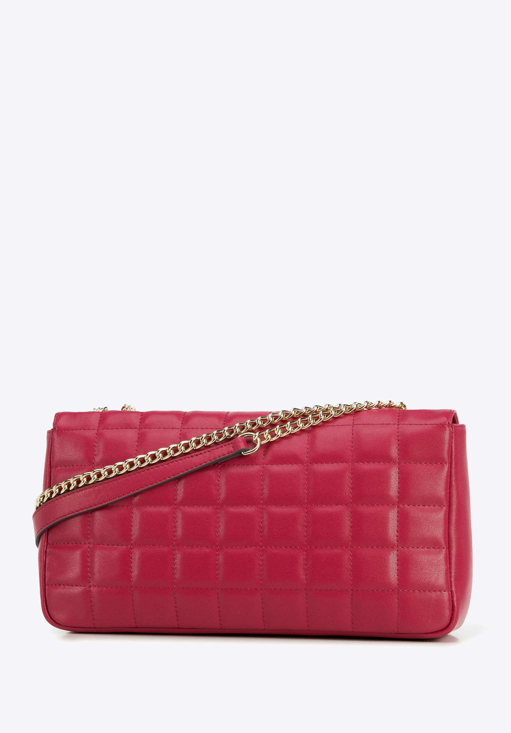 Damska torebka z pikowanej skóry podłużna duża