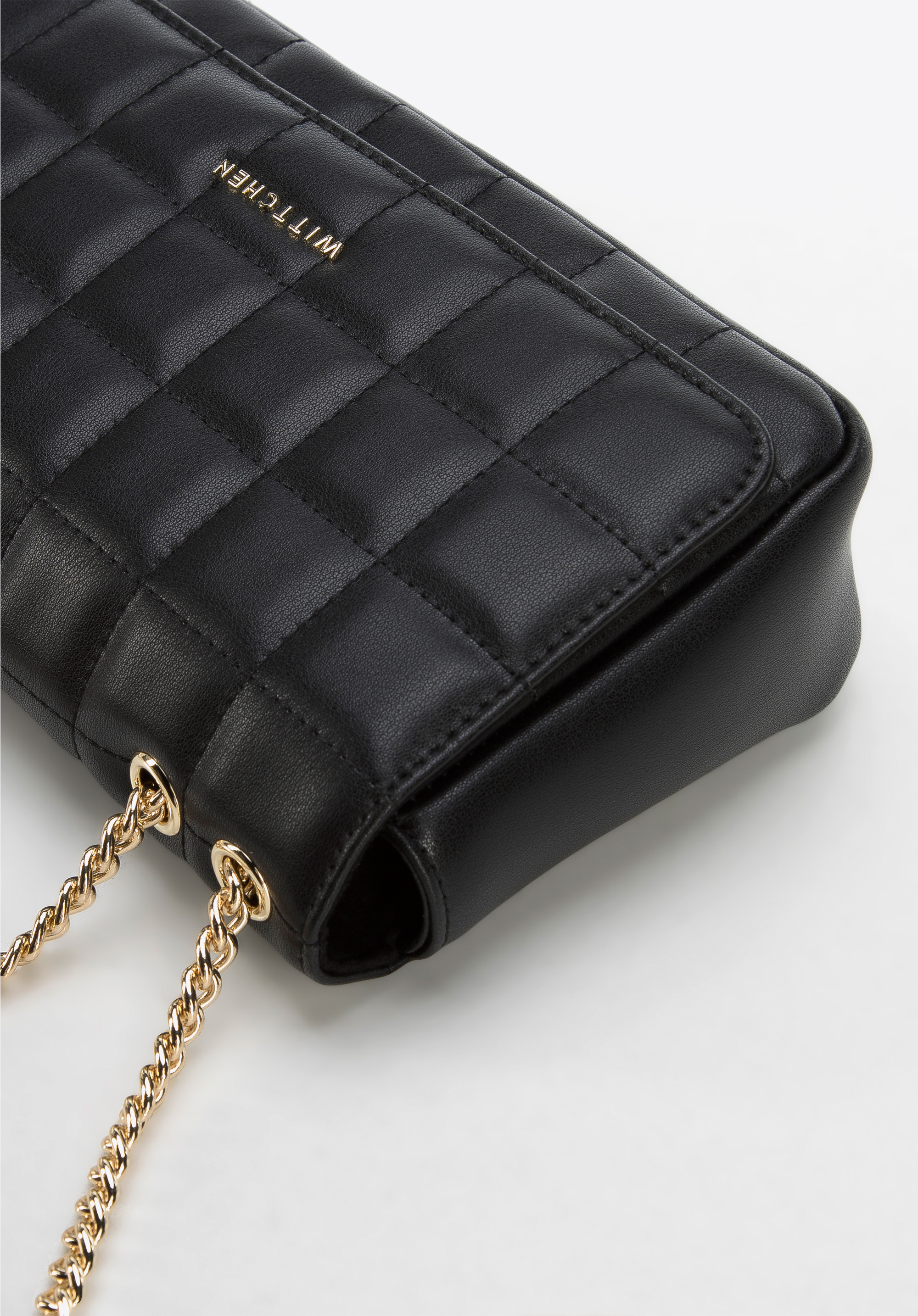 Damska torebka z pikowanej skóry podłużna