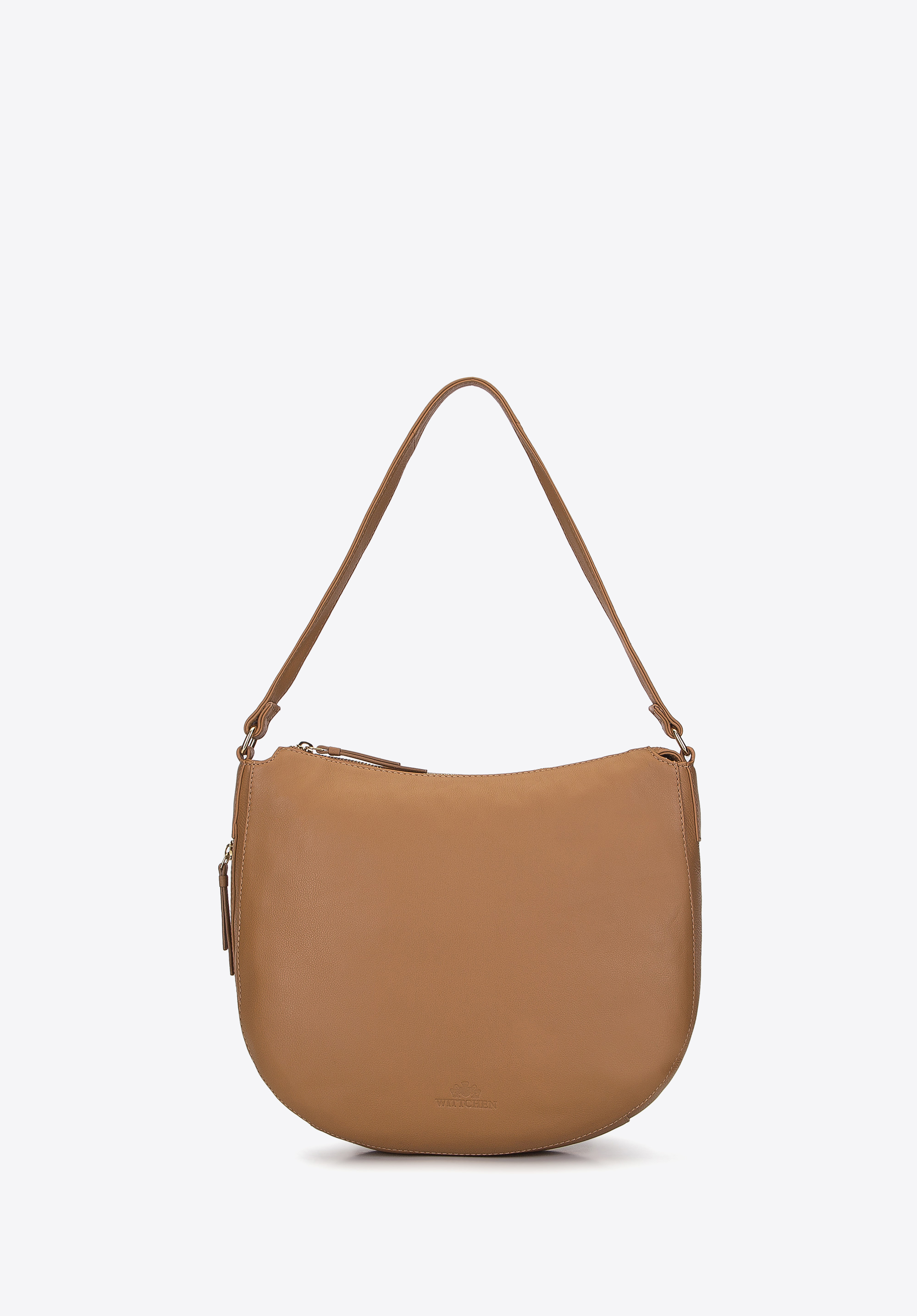 Torba worek ze skóry zaokrąglona