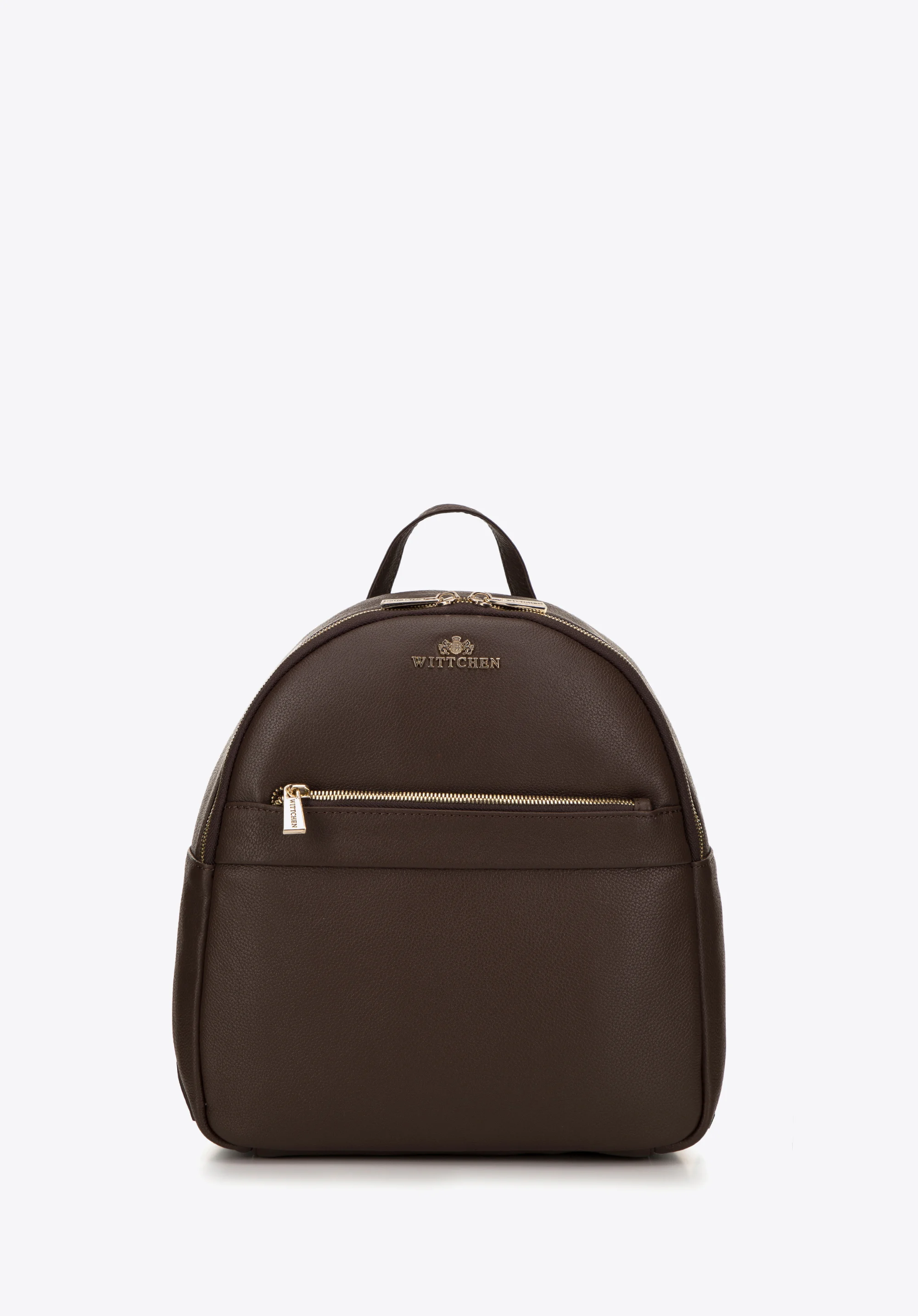 Damski plecak skórzany z przeszyciami