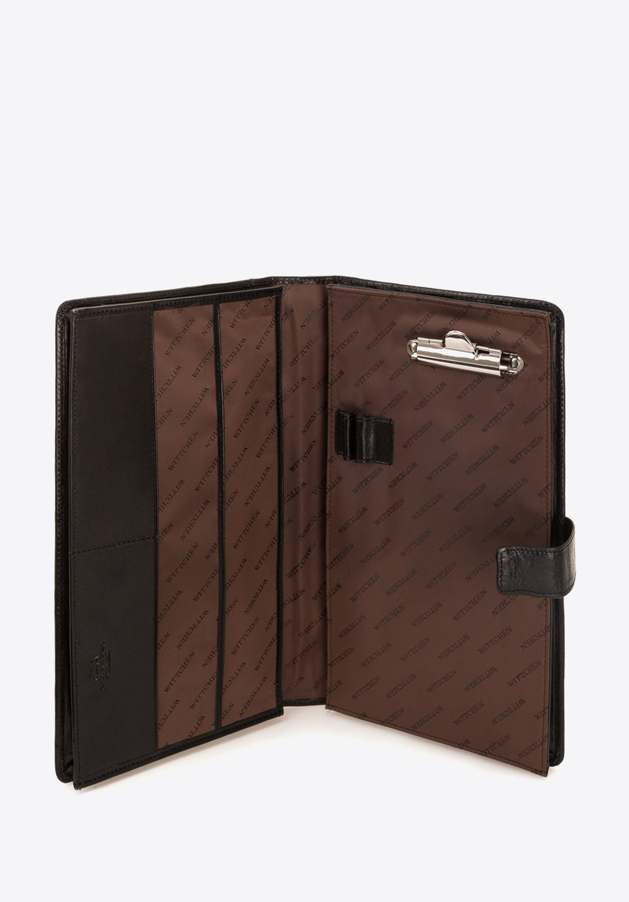 Organizer na dokumenty skórzany z klipsem