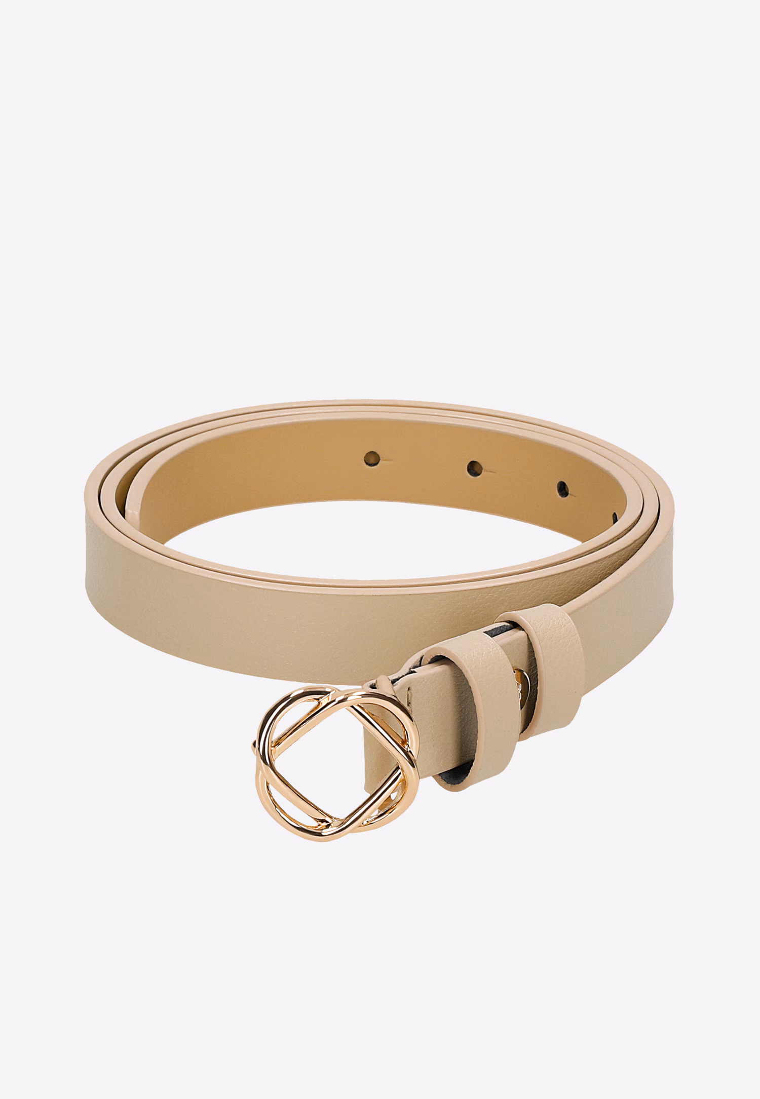 Elegancki czarny pasek damski ze skóry licowej