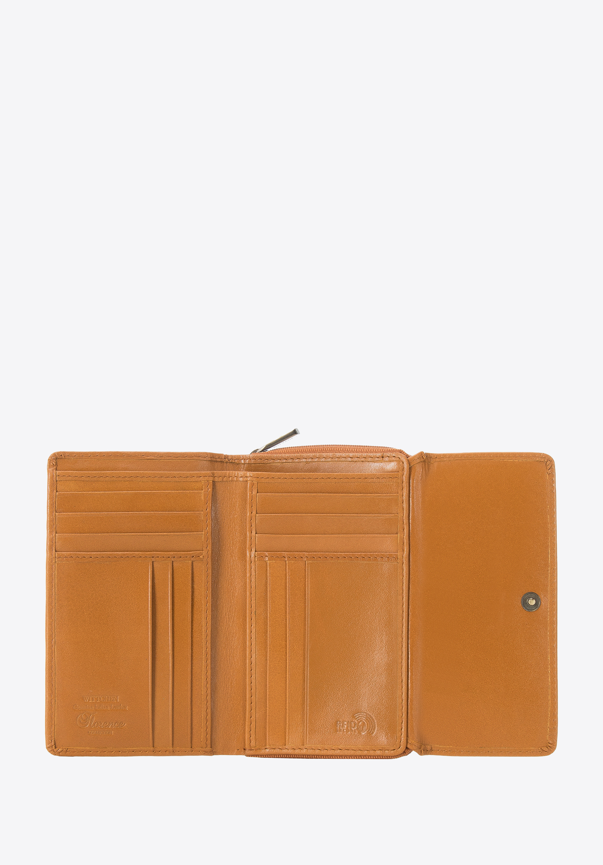 Damski portfel ze skóry poziomy