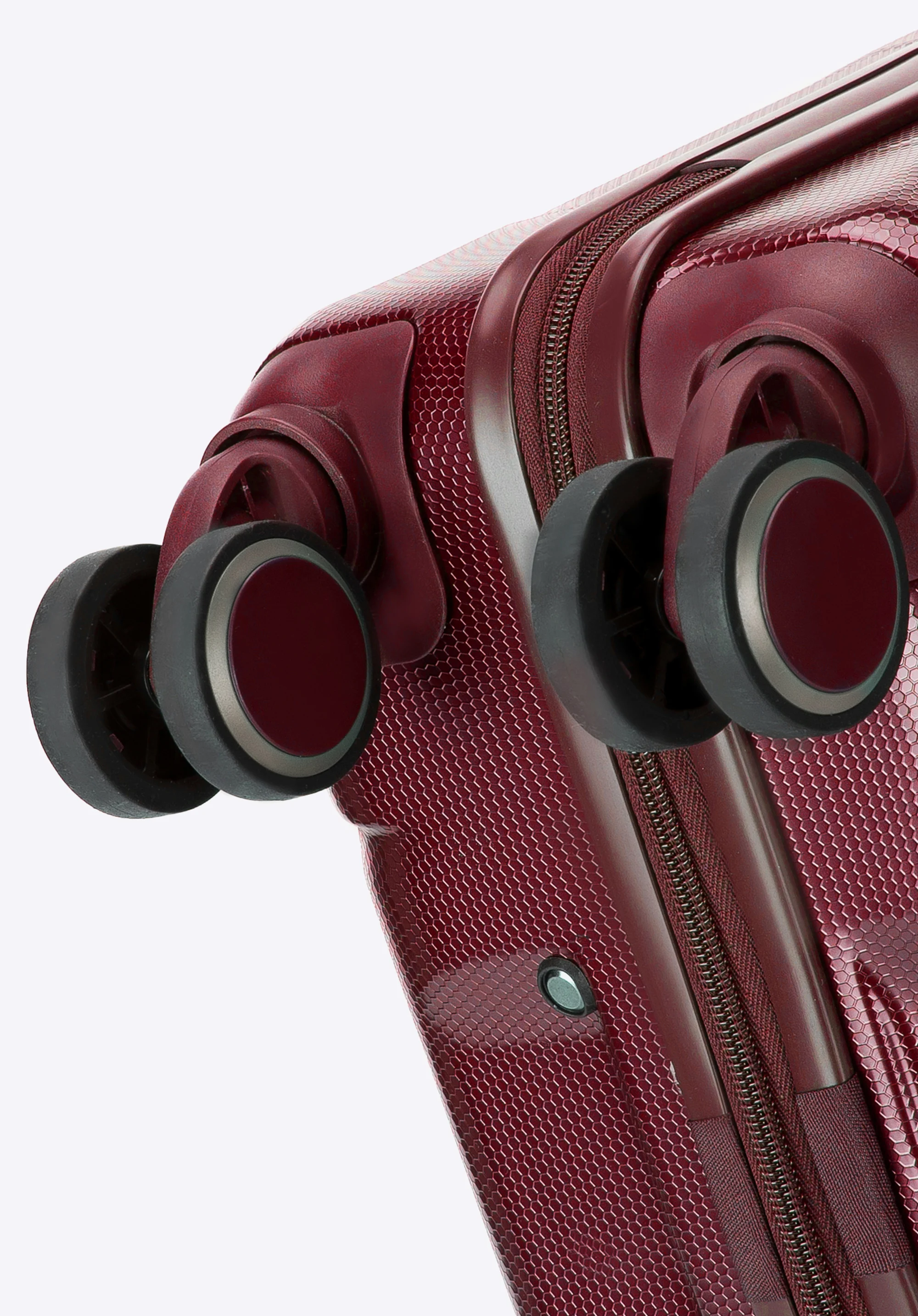 Walizka kabinowa z polikarbonu geometryczna