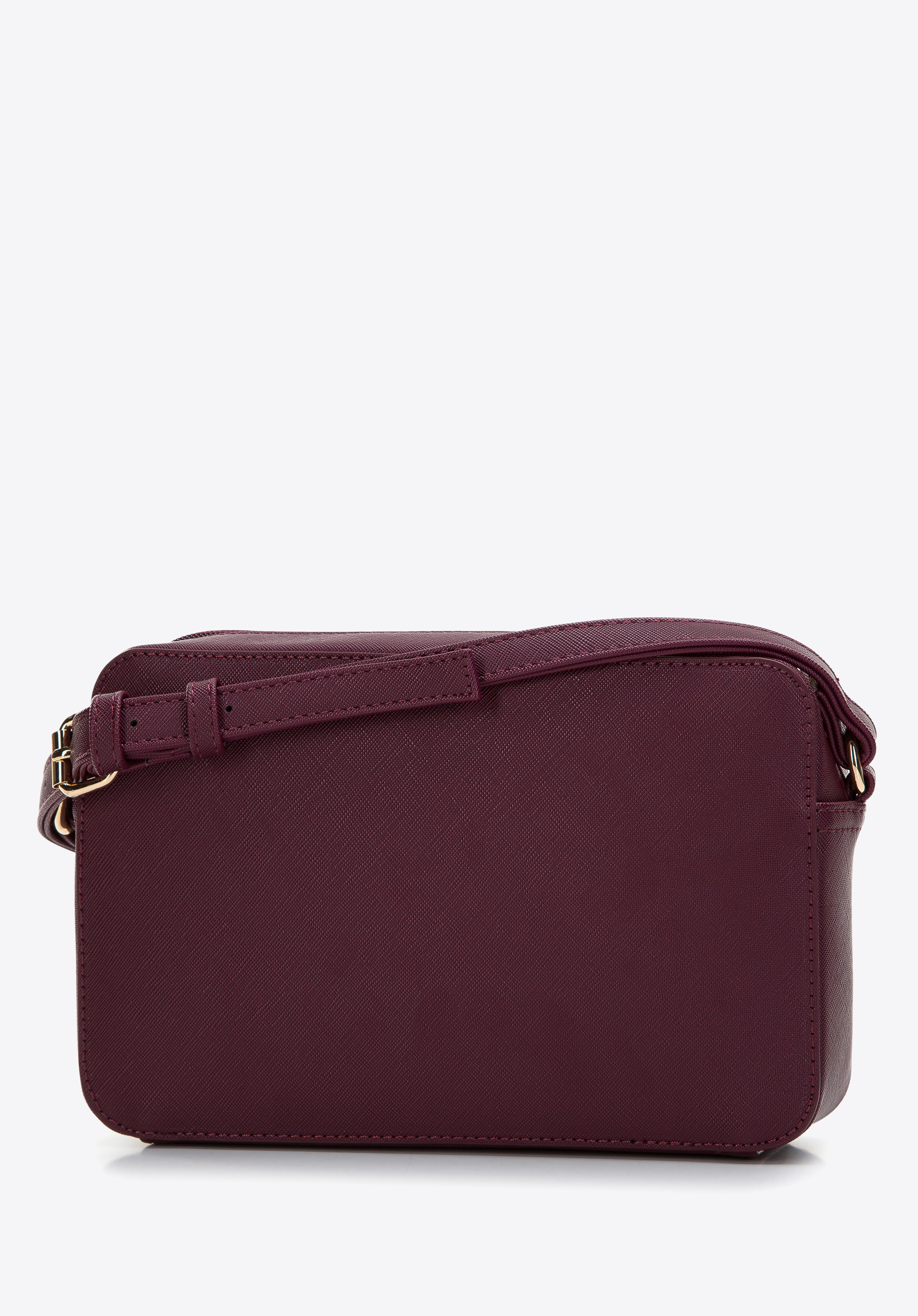 Damska listonoszka z ekoskóry saffiano pudełkowa