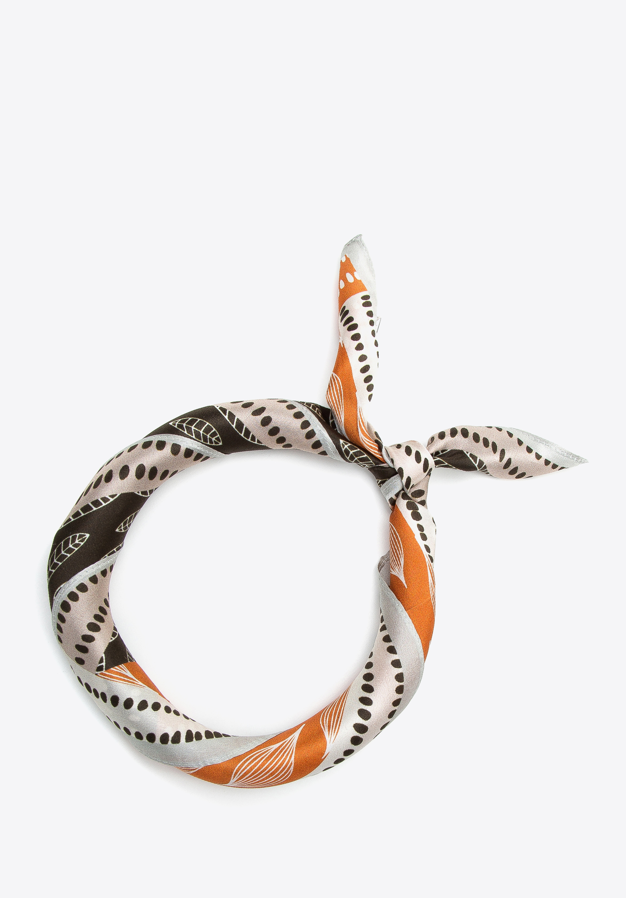 Damska apaszka jedwabna we wzory