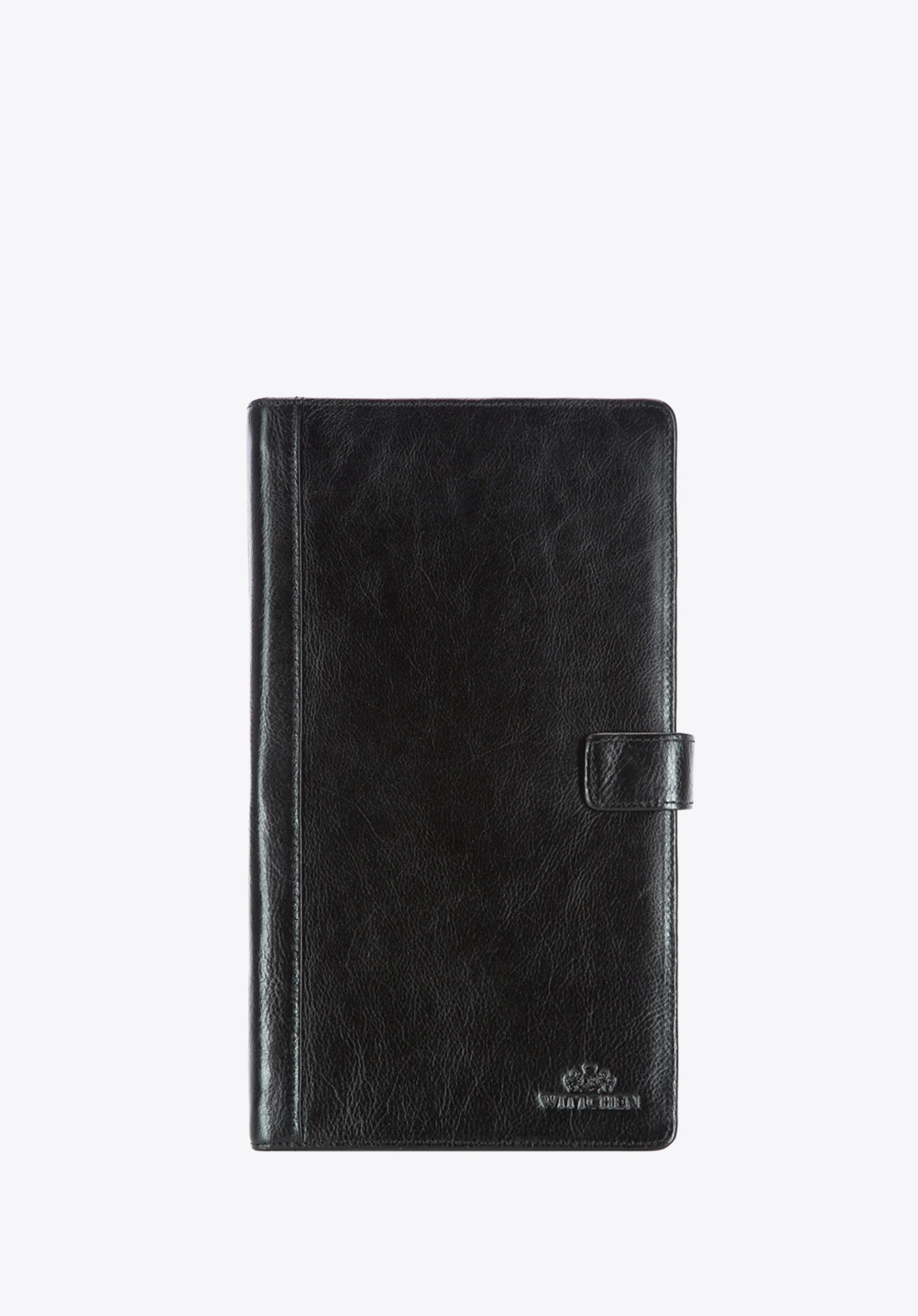 Organizer na dokumenty ze skóry z klipsem