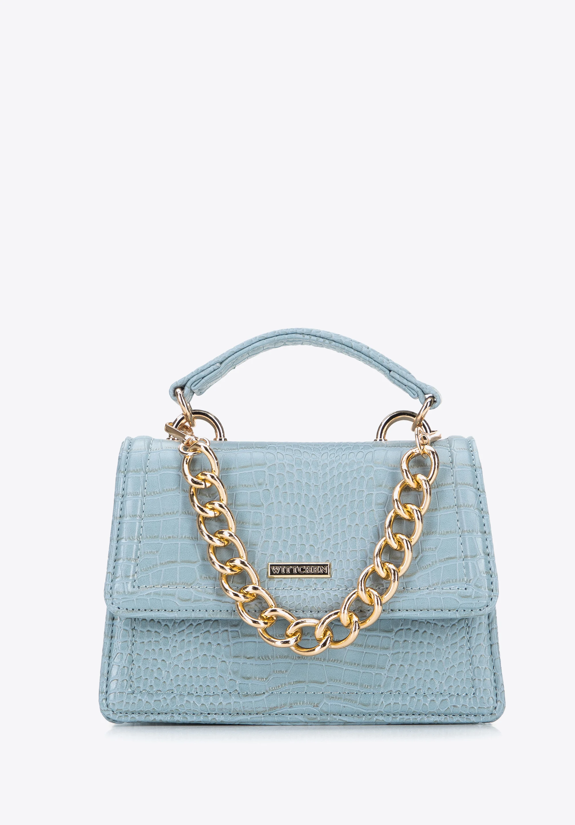 Minikuferek z ekoskóry o fakturze croco