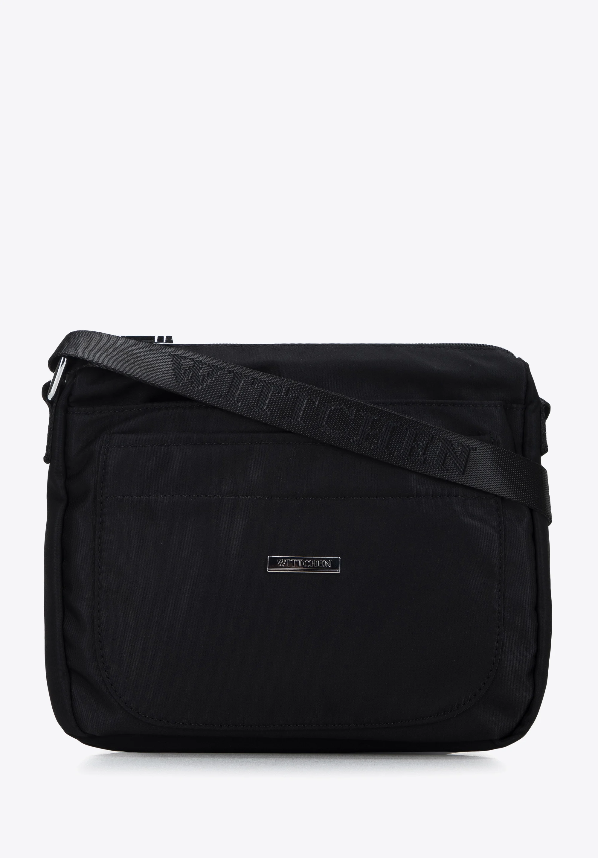 Damska listonoszka z nylonu z krytą kieszenią