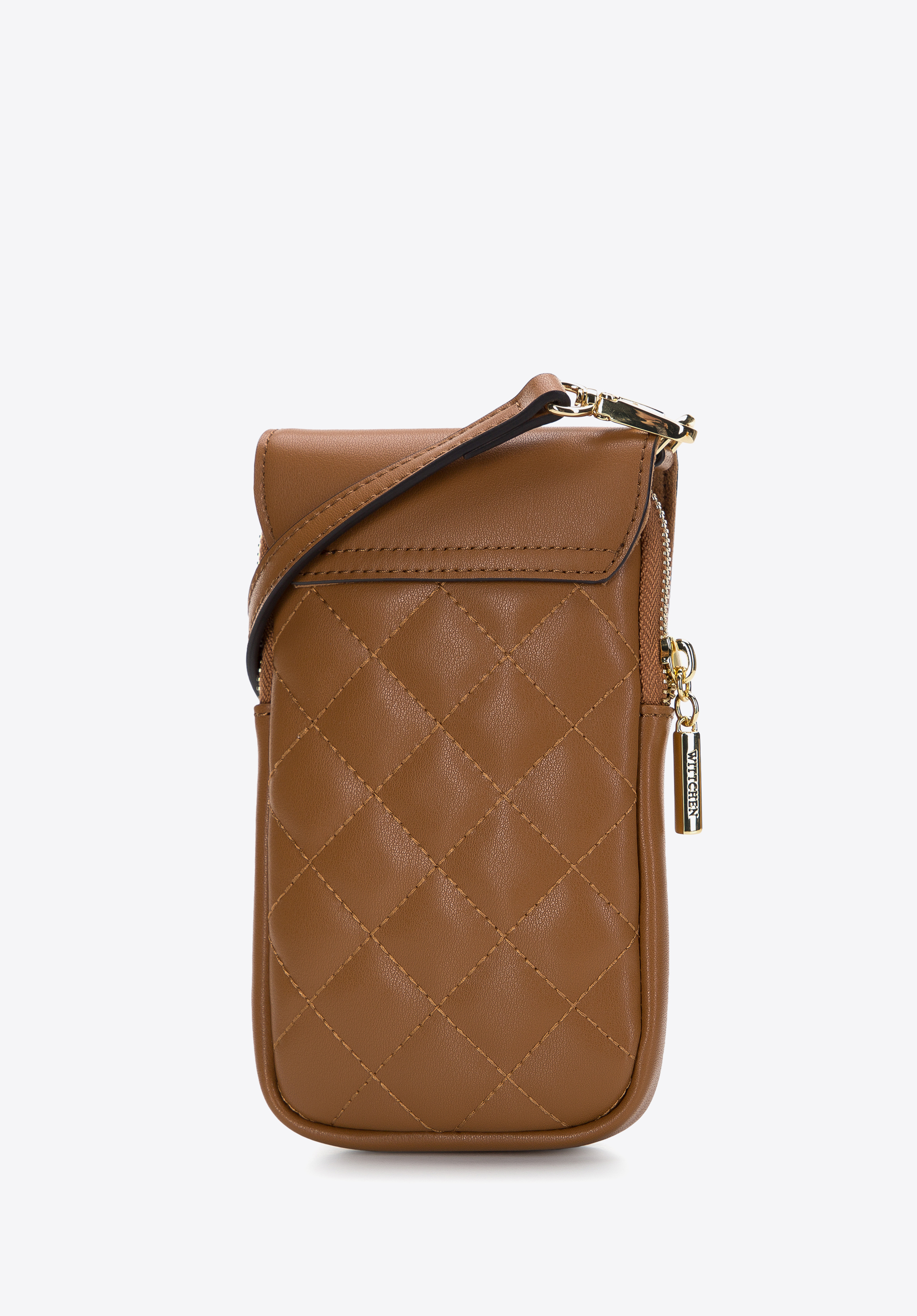 Damska minitorebka z pikowanej skóry