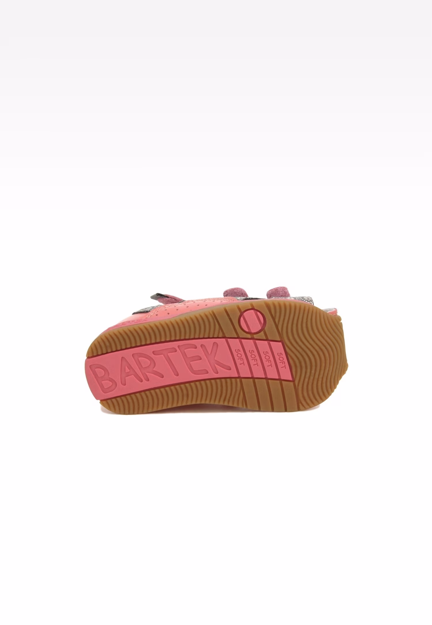 Sandały BARTEK 81021-008, dla dziewcząt, różowo-szary