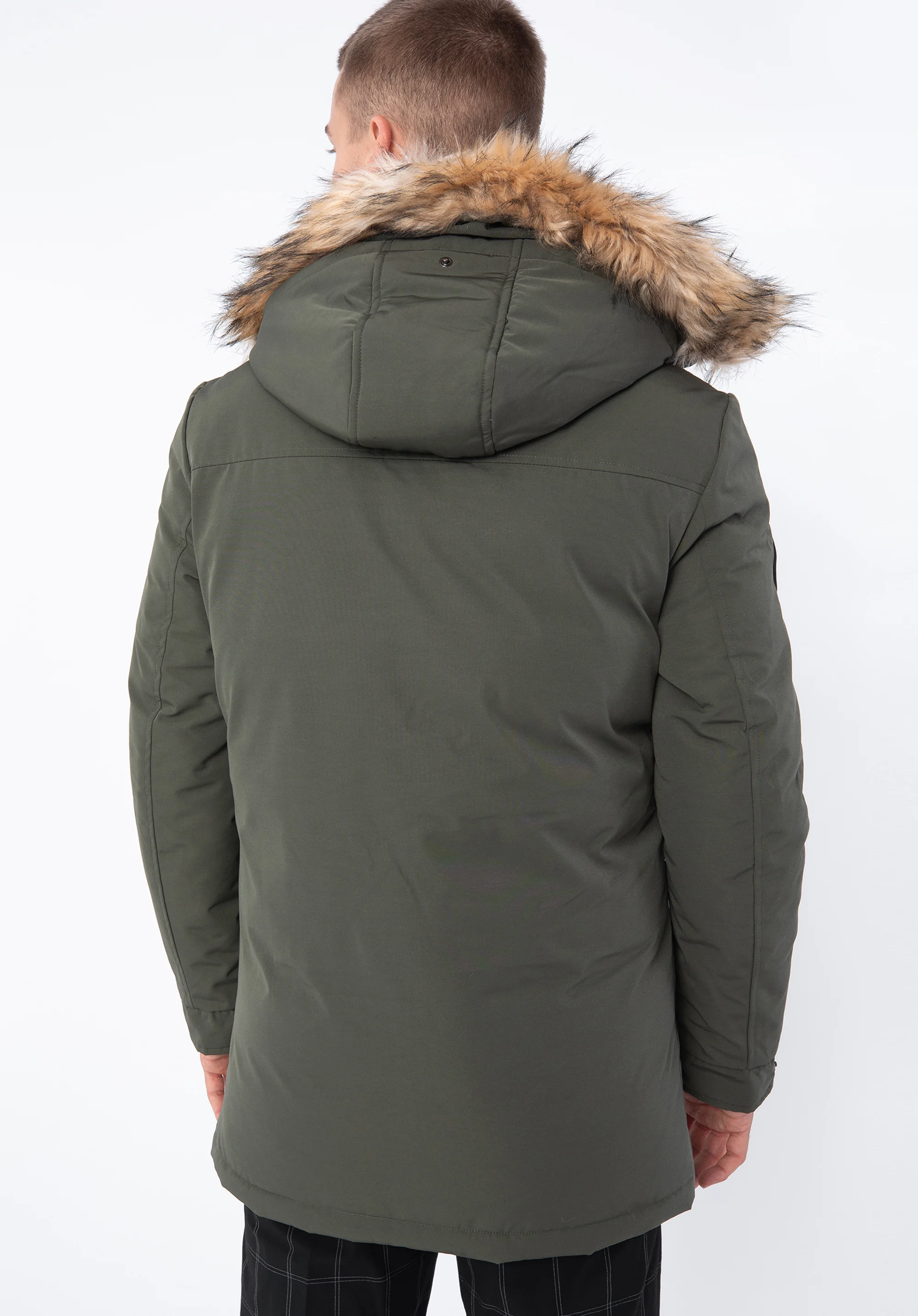 Męska kurtka ocieplana prosta