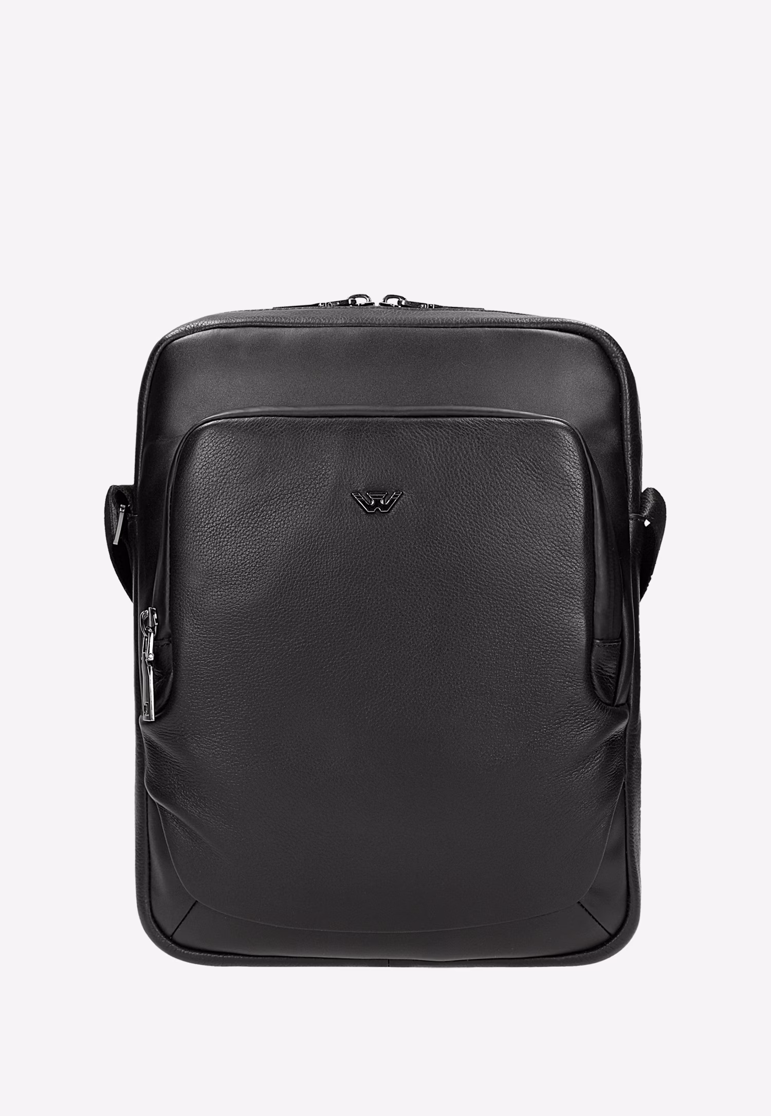 Mała czarna torba męska na ramię