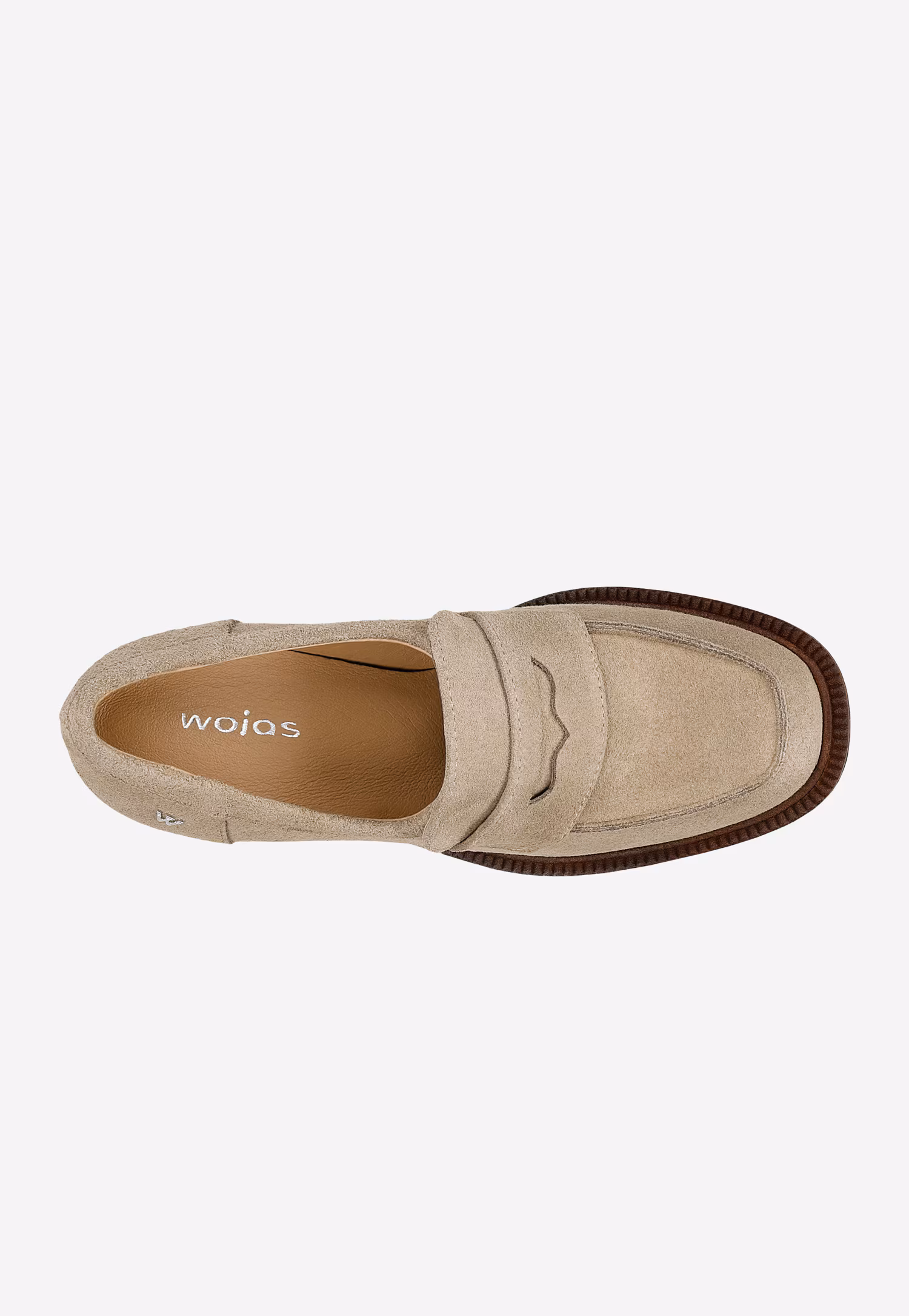 Czarne mokasyny damskie na wysokim obcasie i podeszwie z bieżnikiem