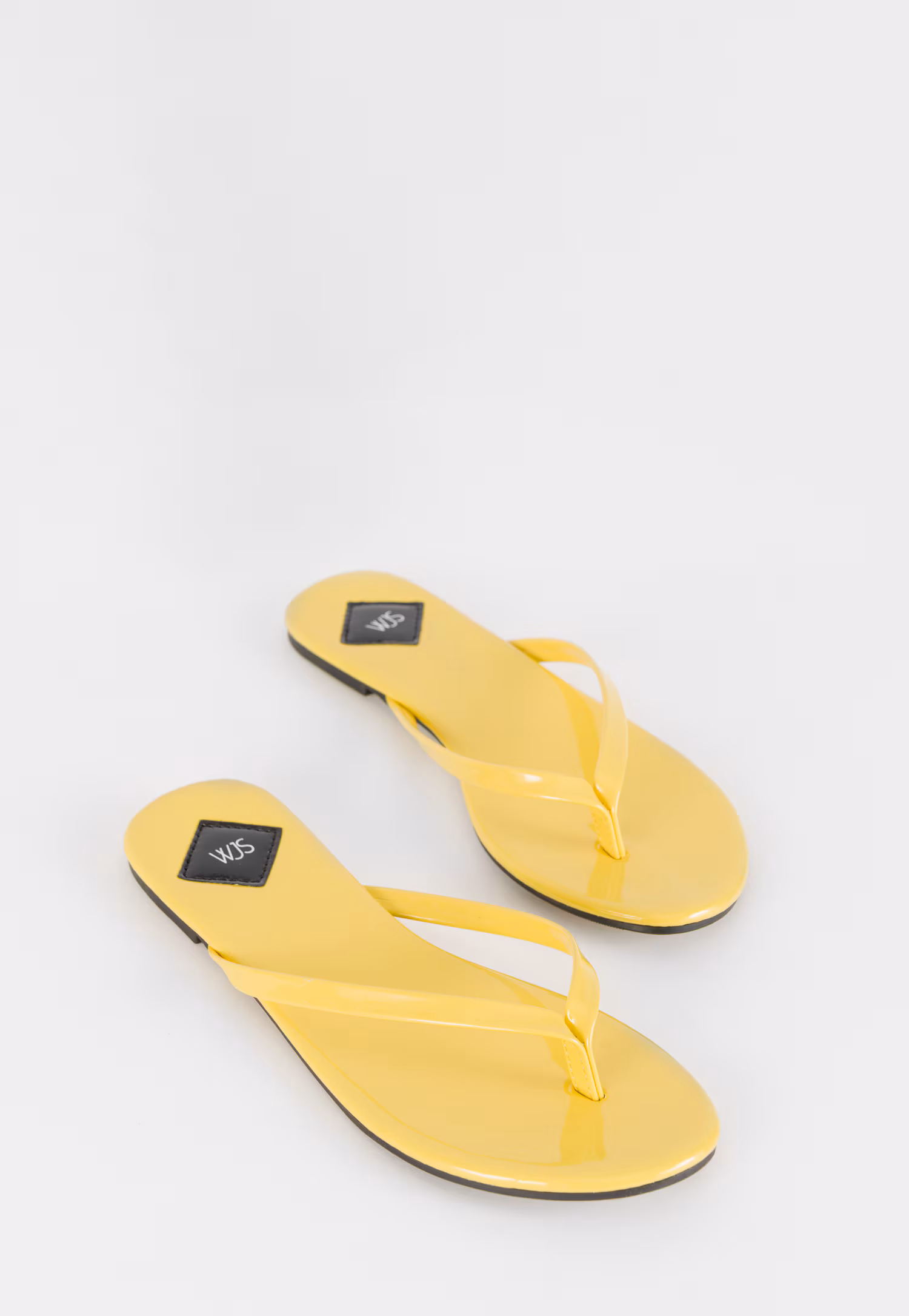 WJS beżowe klapki damskie typu japonki