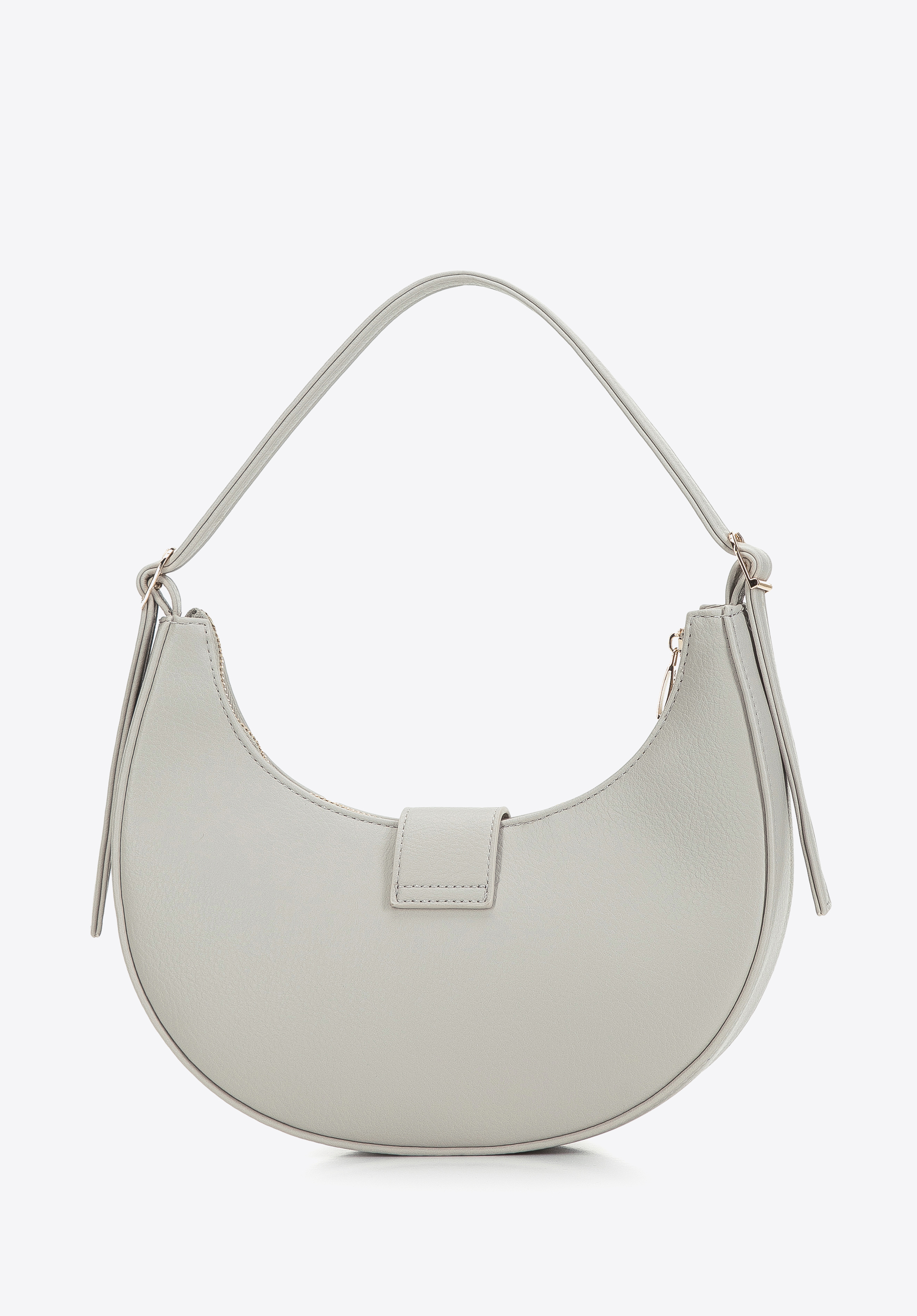 Torebka bagietka z ekoskóry z klamrą