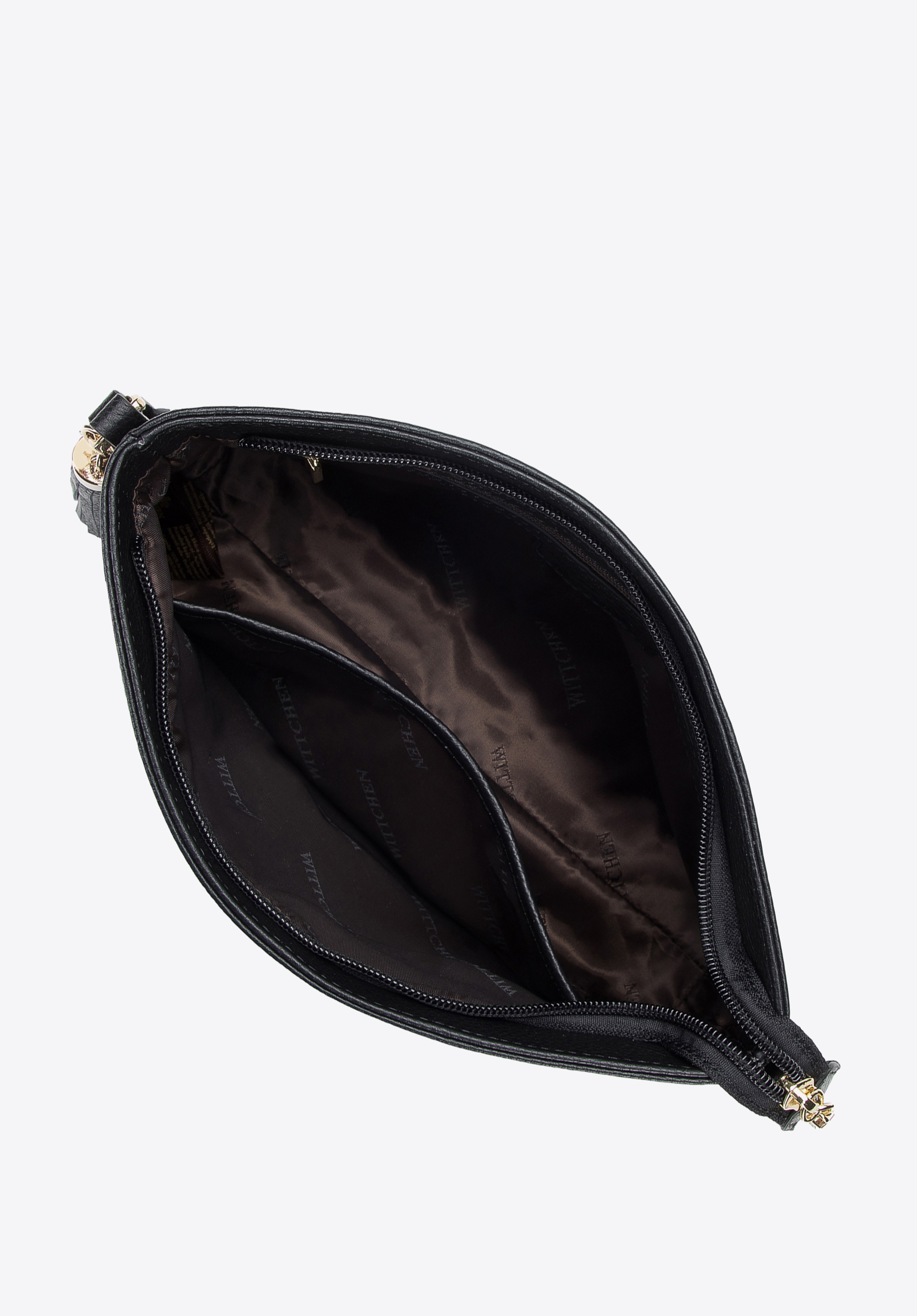 Damska listonoszka skórzana podłużna z chwostem