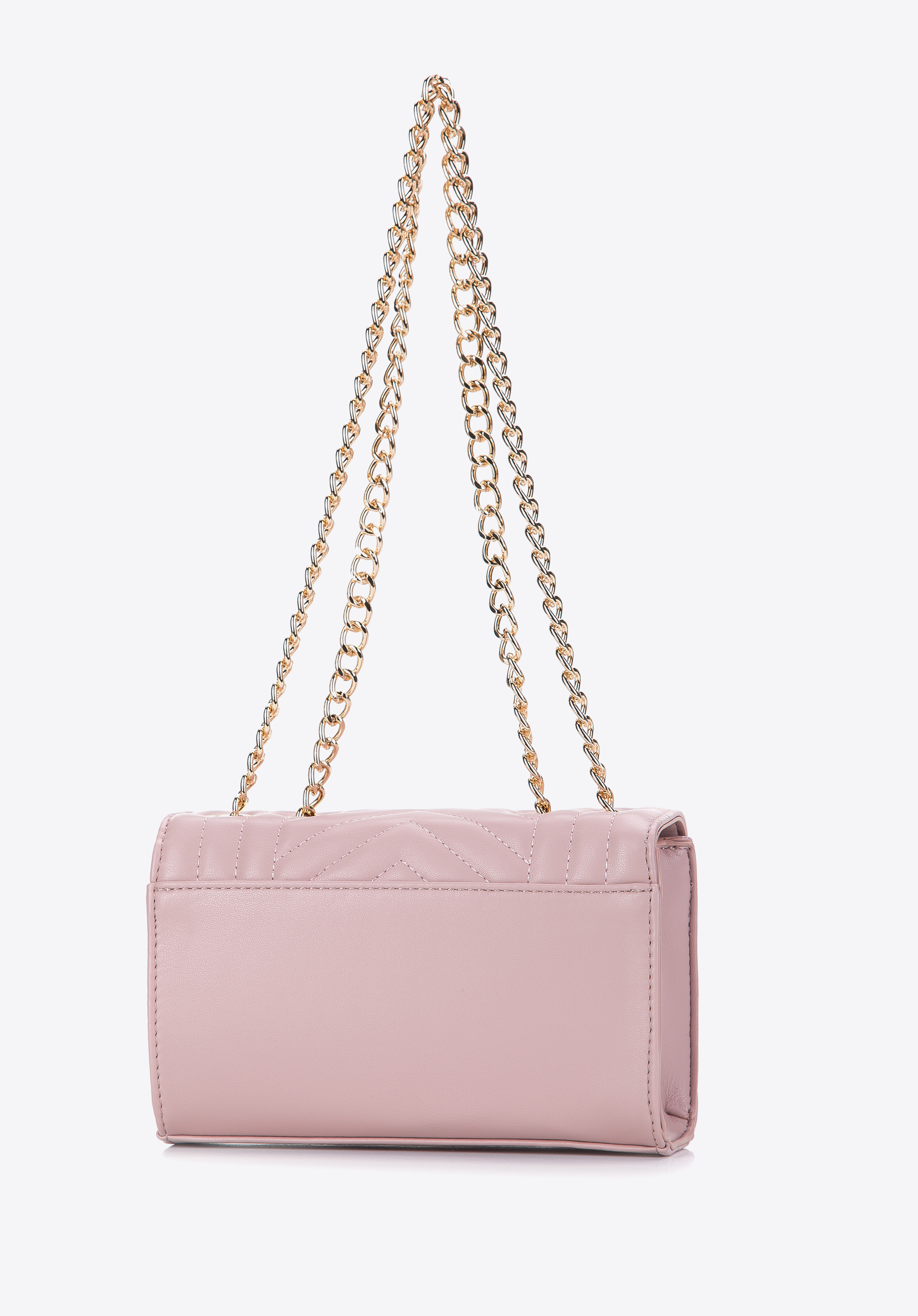 Damska minitorebka ozdobnie pikowana na łańcuszku