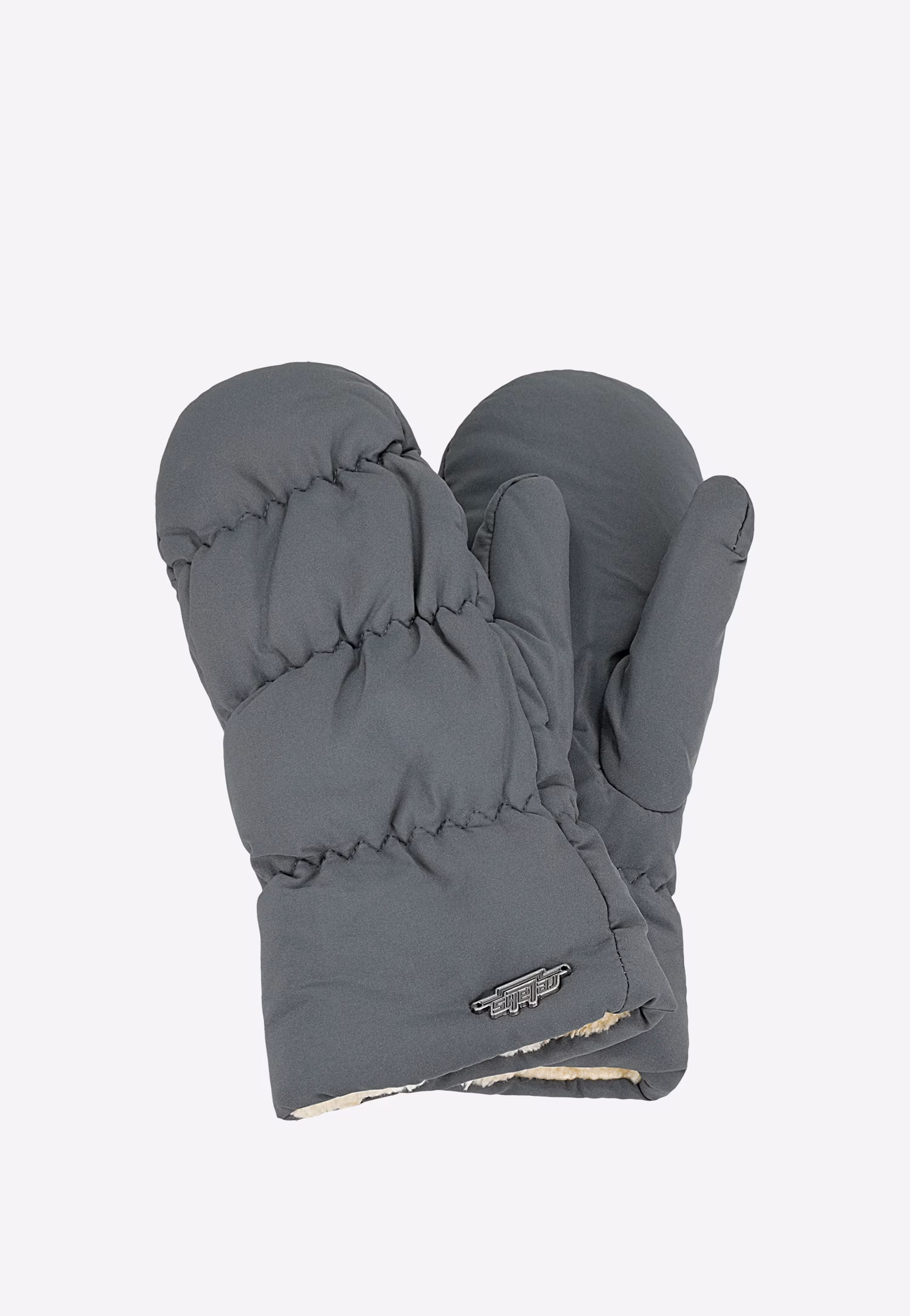 RELAKS beżowe ocieplane rękawiczki z jednym palcem