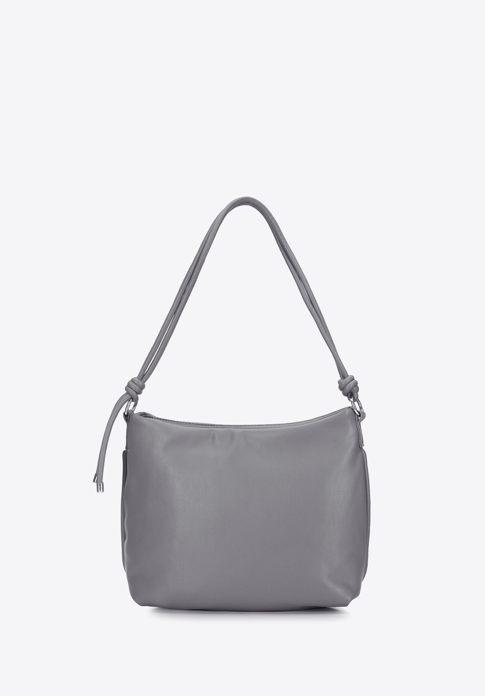 Torebka worek z miękkiej ekoskóry z supełkami