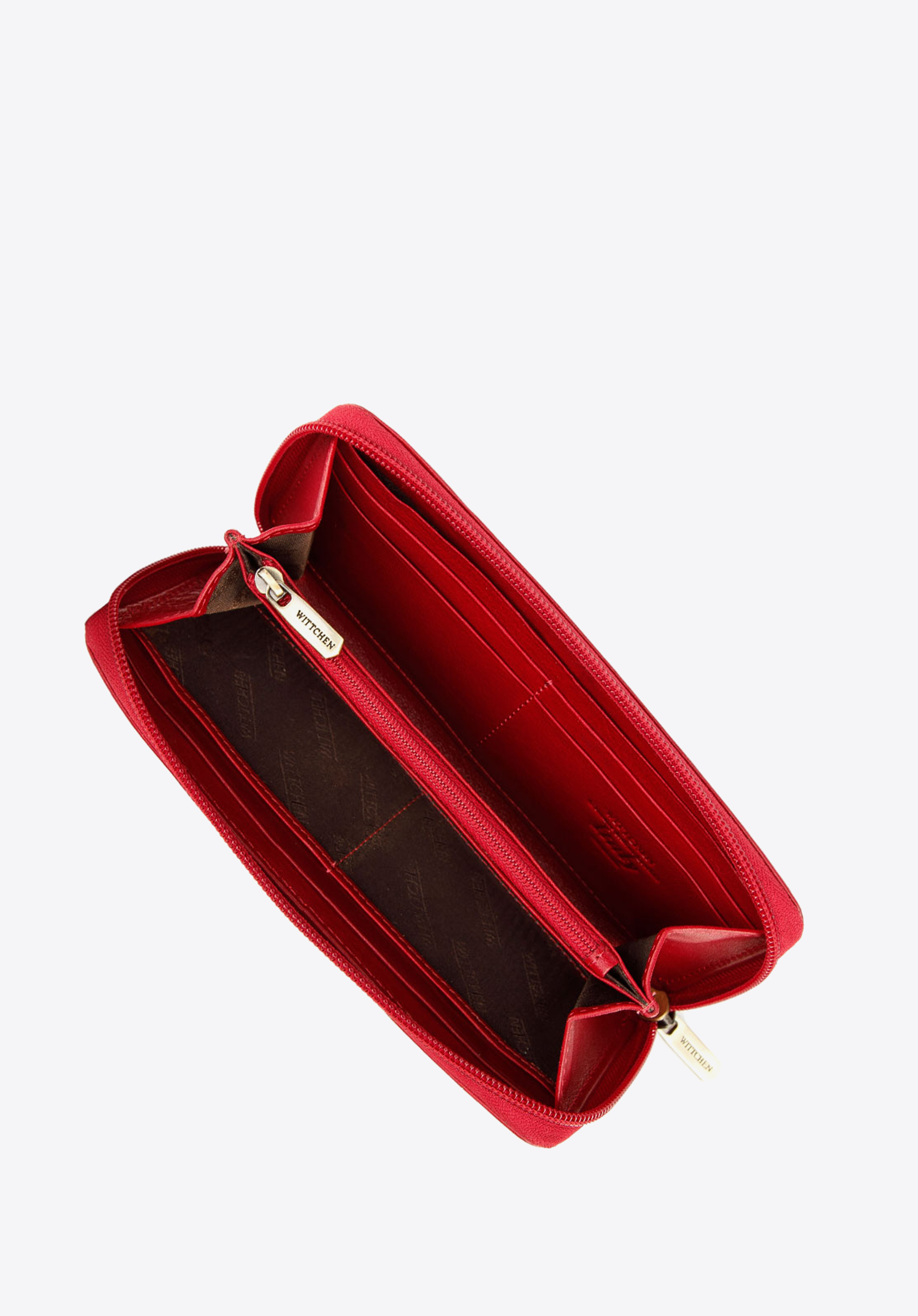 Damski portfel skórzany stylowy na zamek