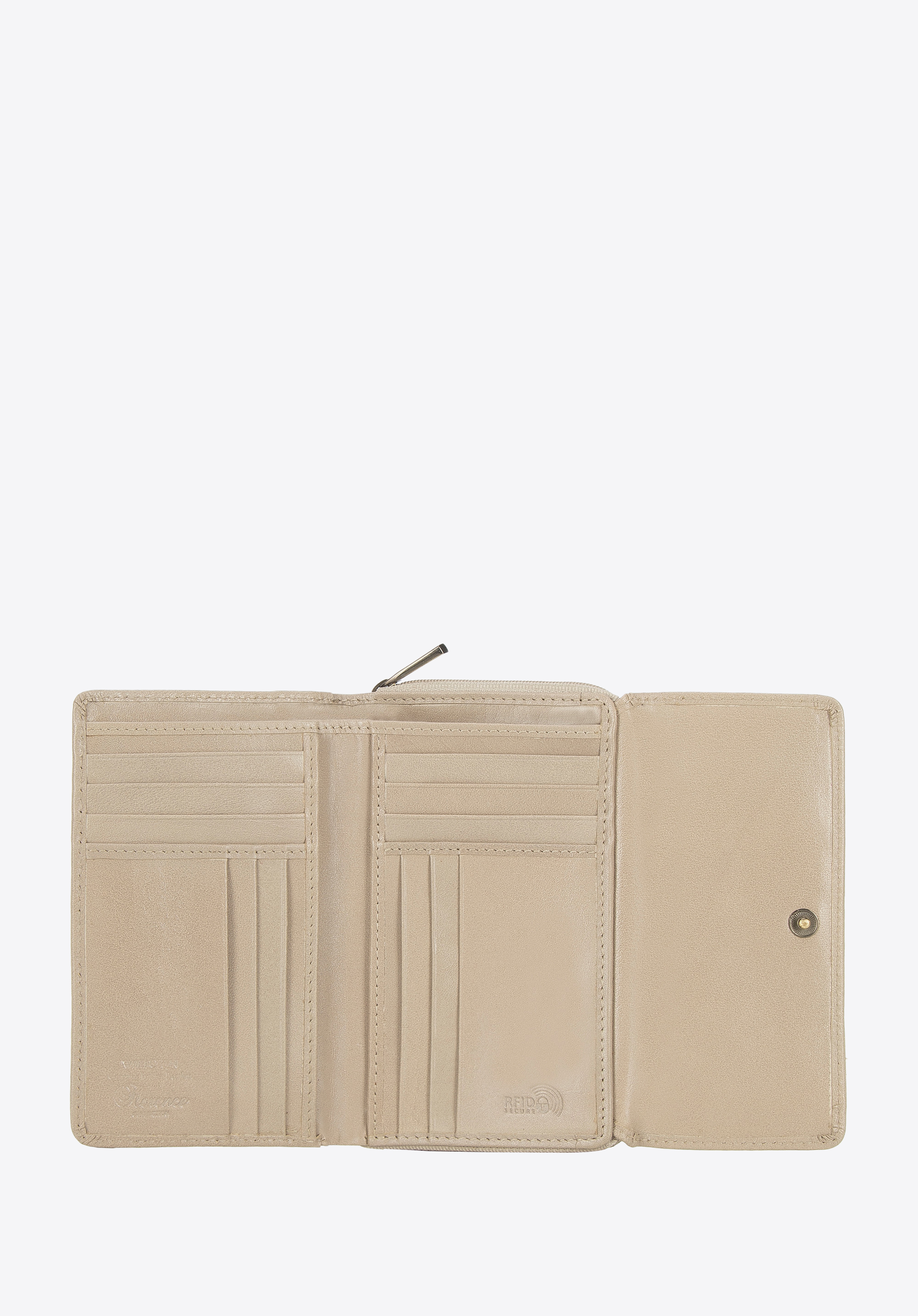 Damski portfel ze skóry poziomy