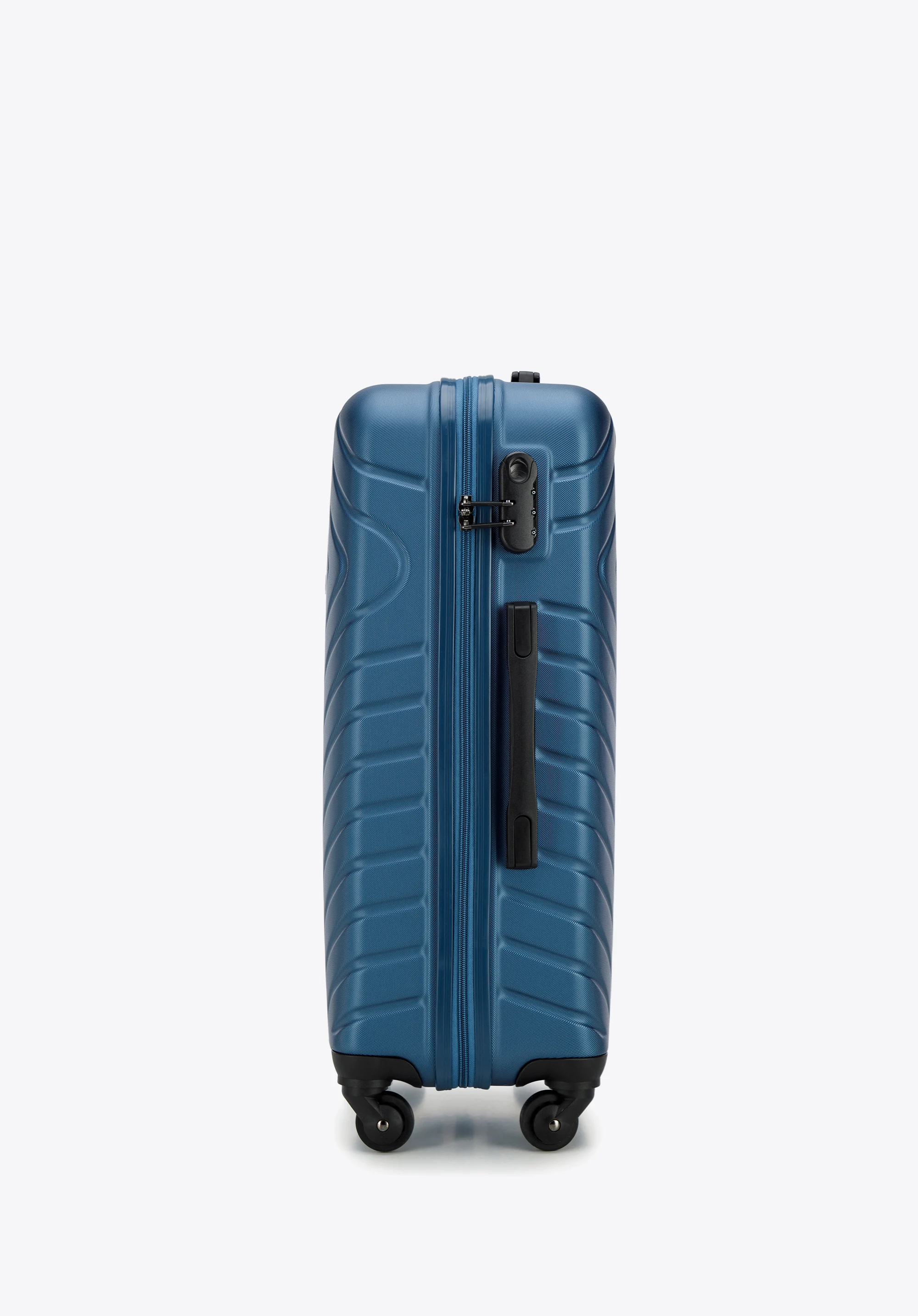 Walizka kabinowa z ABS-u z geometrycznym tłoczeniem