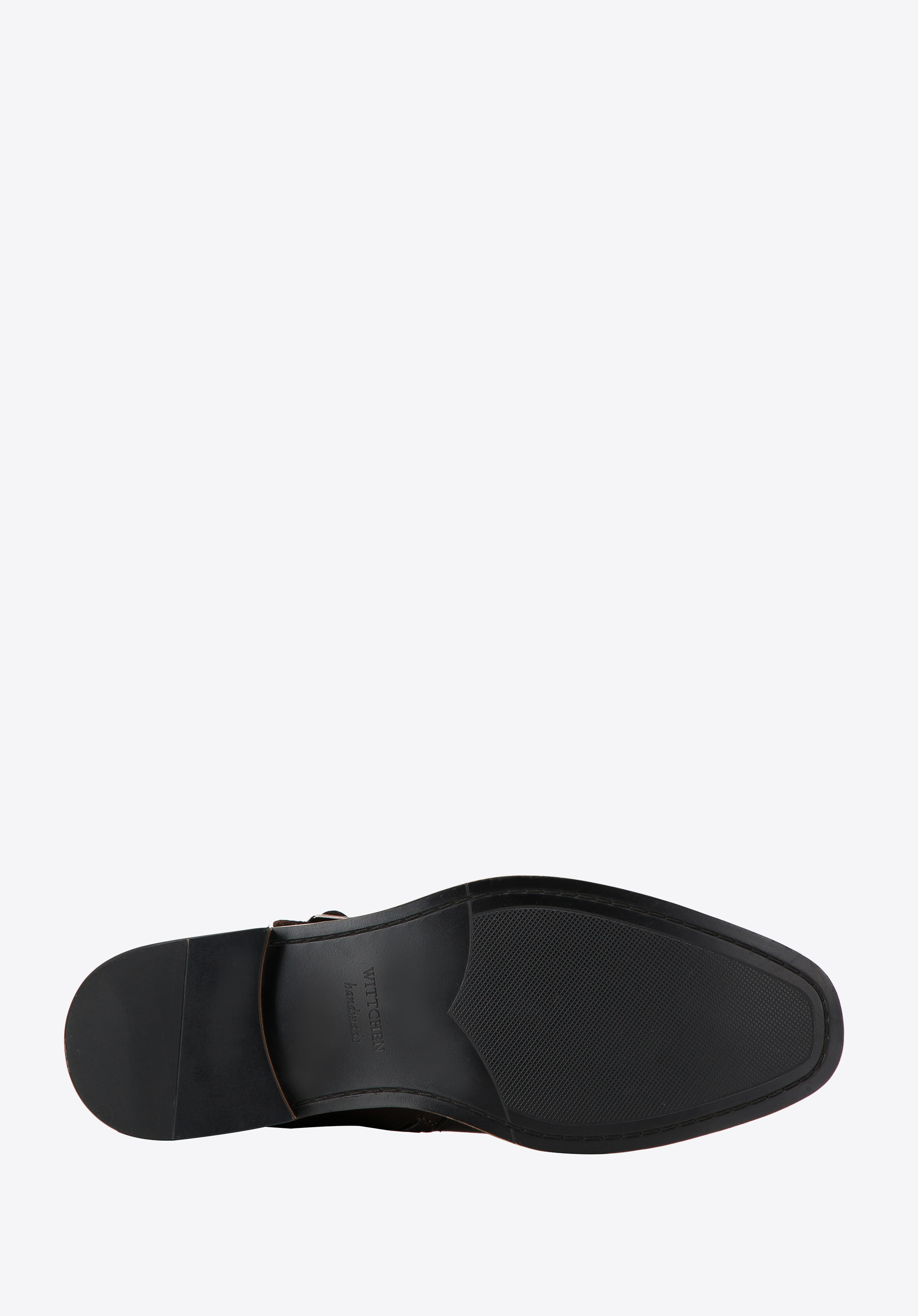 Męskie trzewiki skórzane z klamrami