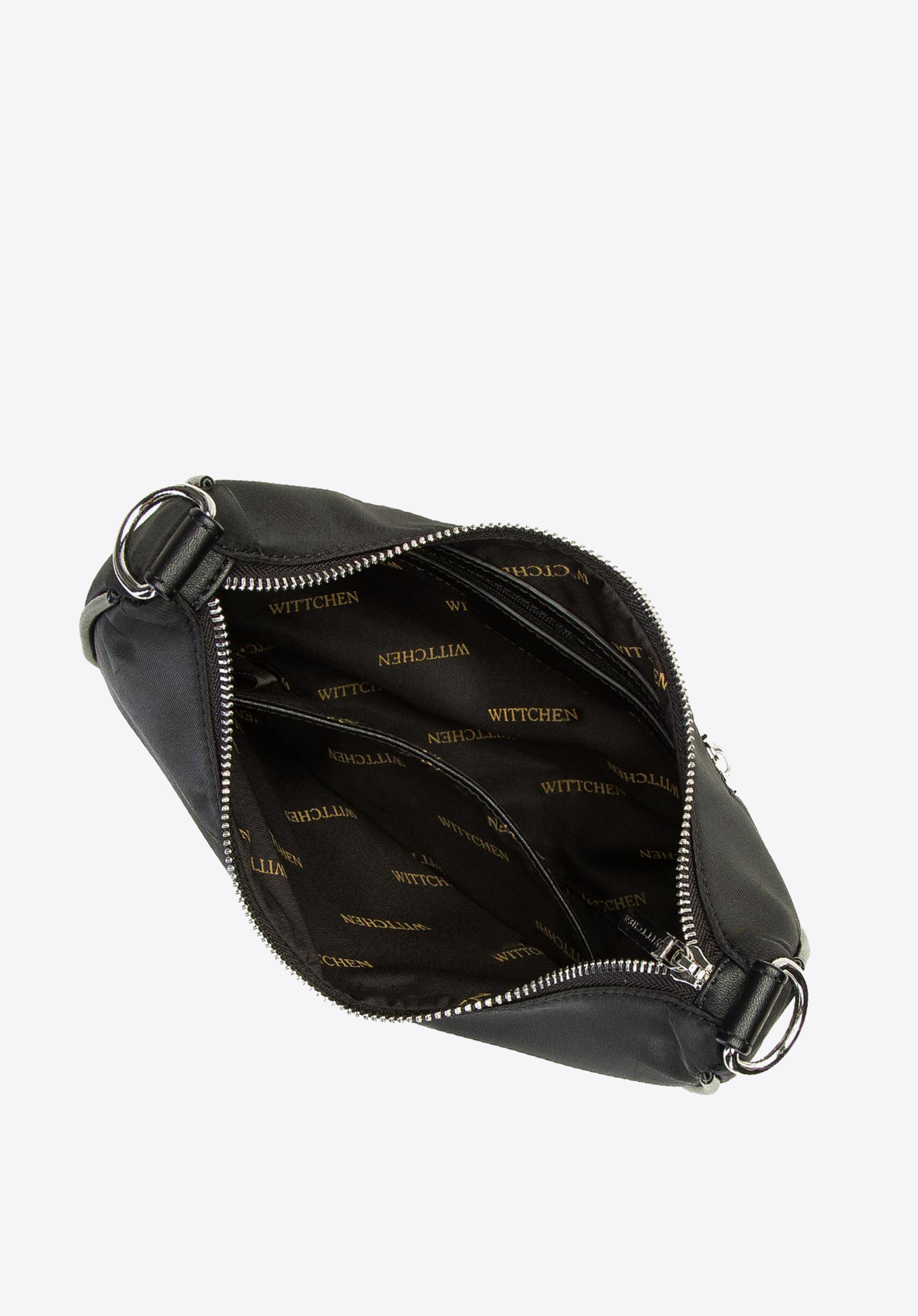 Torebka rogal z tkaniny z saszetką